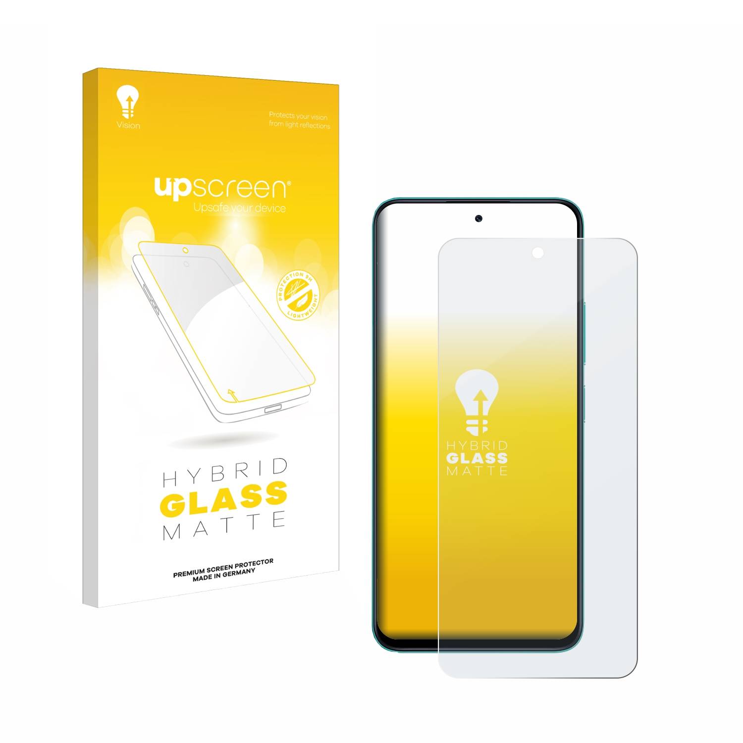 upscreen Hybrid Glas Matt Schutz-Folie für Xiaomi Poco M6 Pro 5G
