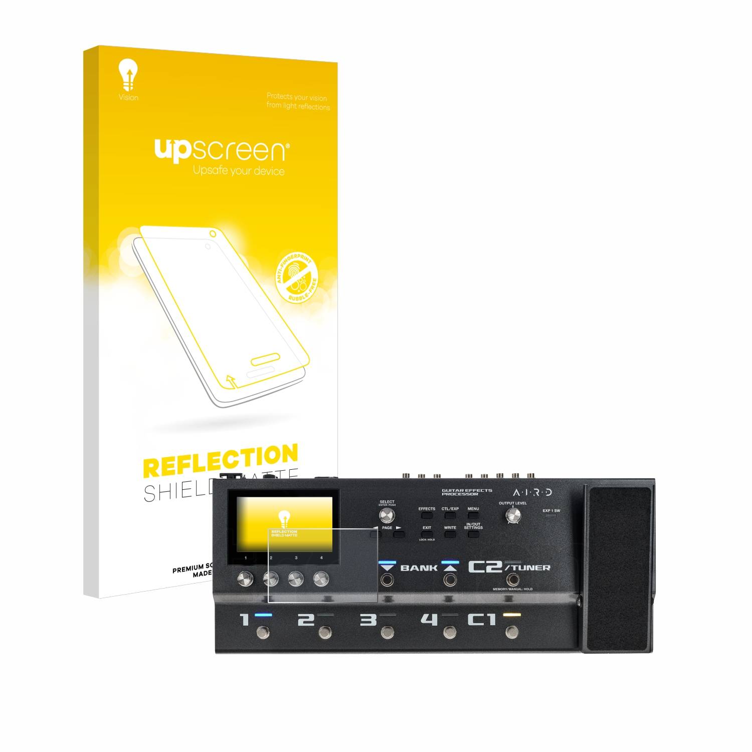 upscreen Schutzfolie für Boss GX-100 Folie Matt Entspiegelt Anti-Reflex
