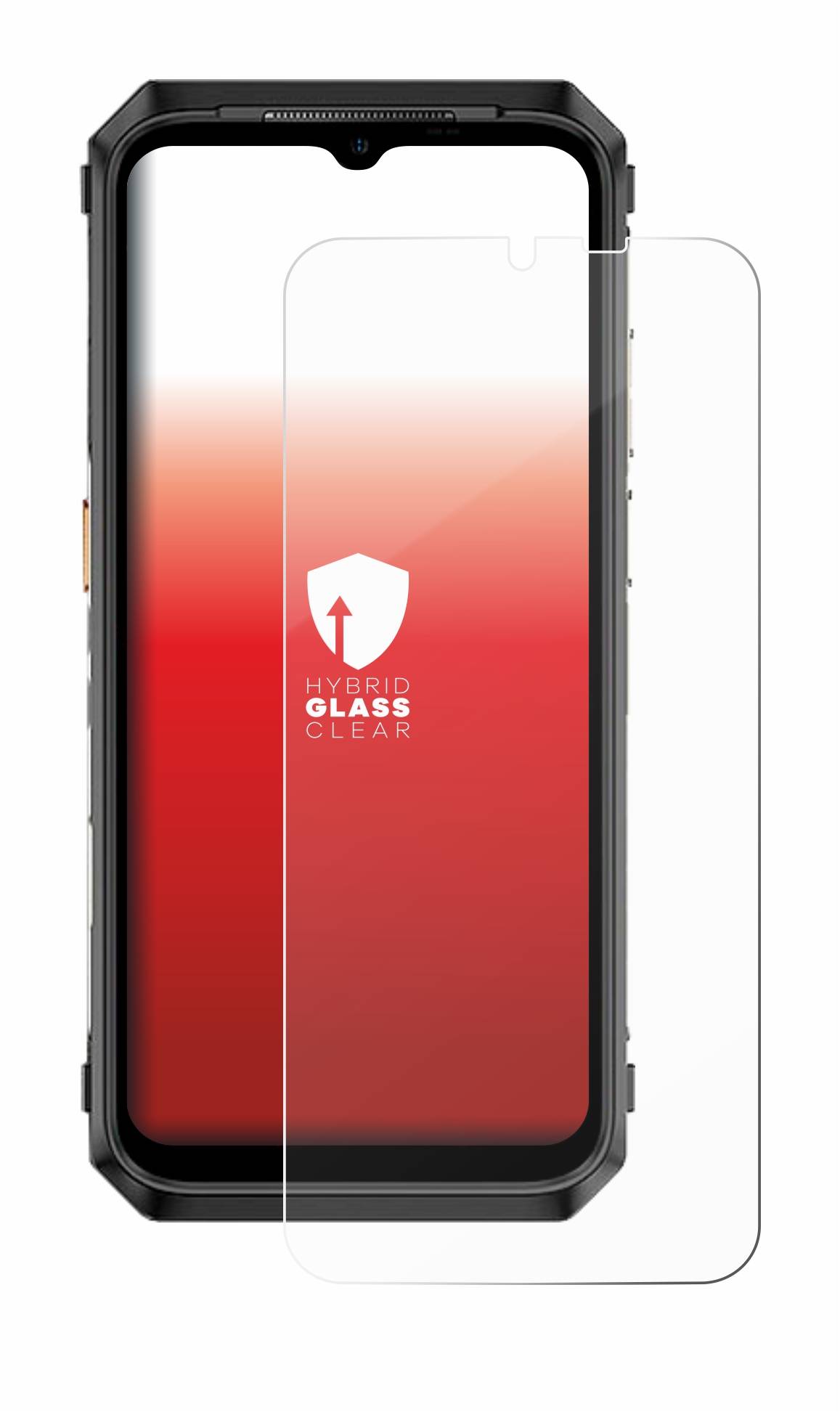upscreen Hybrid Glas Panzer-Folie für Ulefone Power Armor 18 Ultra
