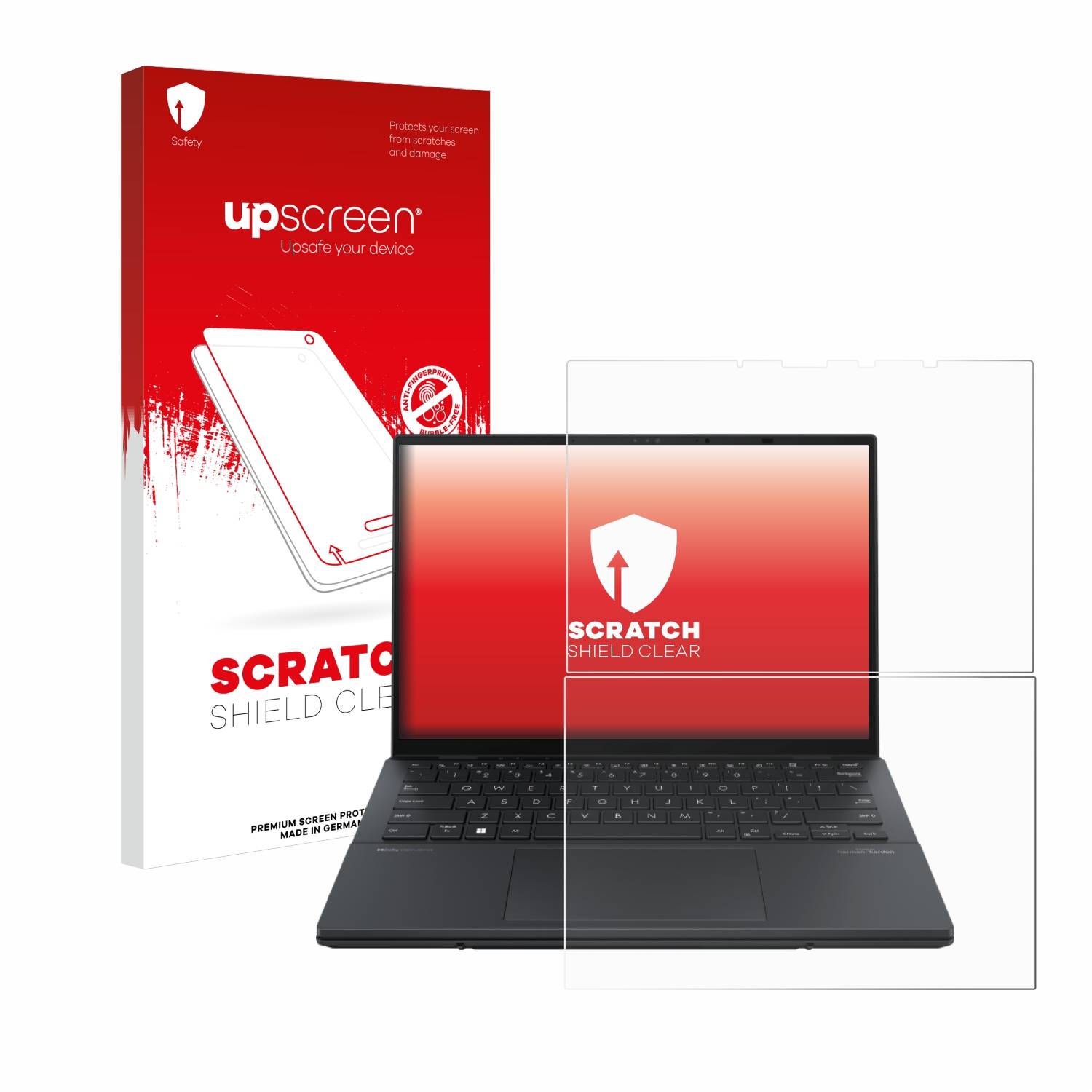 upscreen Scratch Shield Schutzfolie für ASUS ZenBook Duo OLED 2024 UX8406