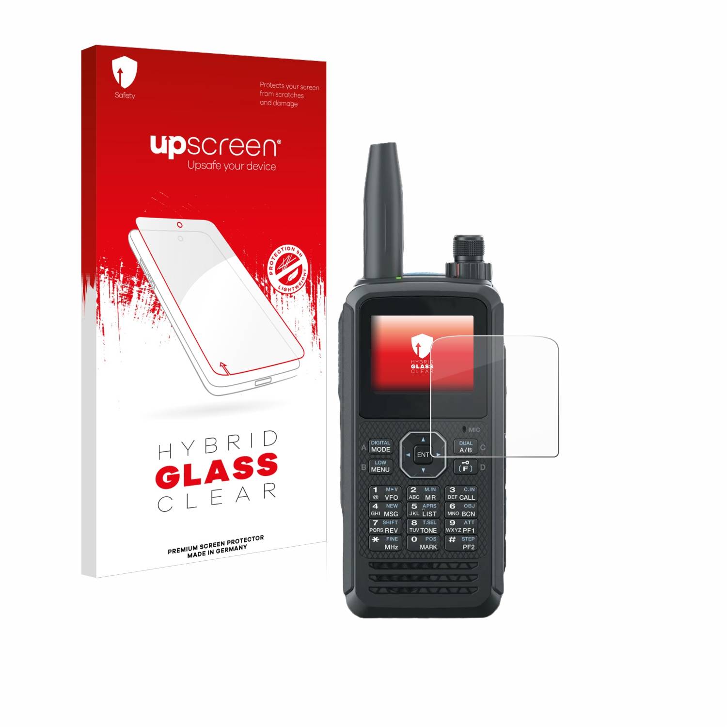 upscreen Flexible Schutz Glas Folie für Kenwood TH-D75E D-Star Schutzglas 9H Hybridglas Klar