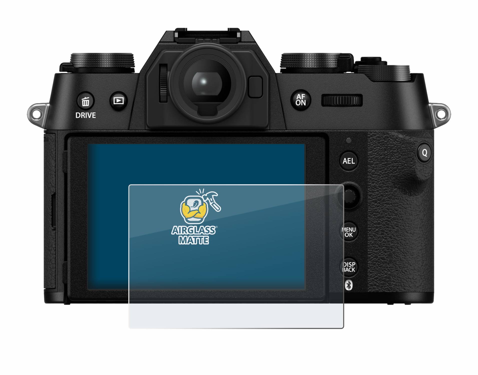 BROTECT AirGlass Flexible Schutz Glas Folie für Fujifilm X-T50 Matt Entspiegelt