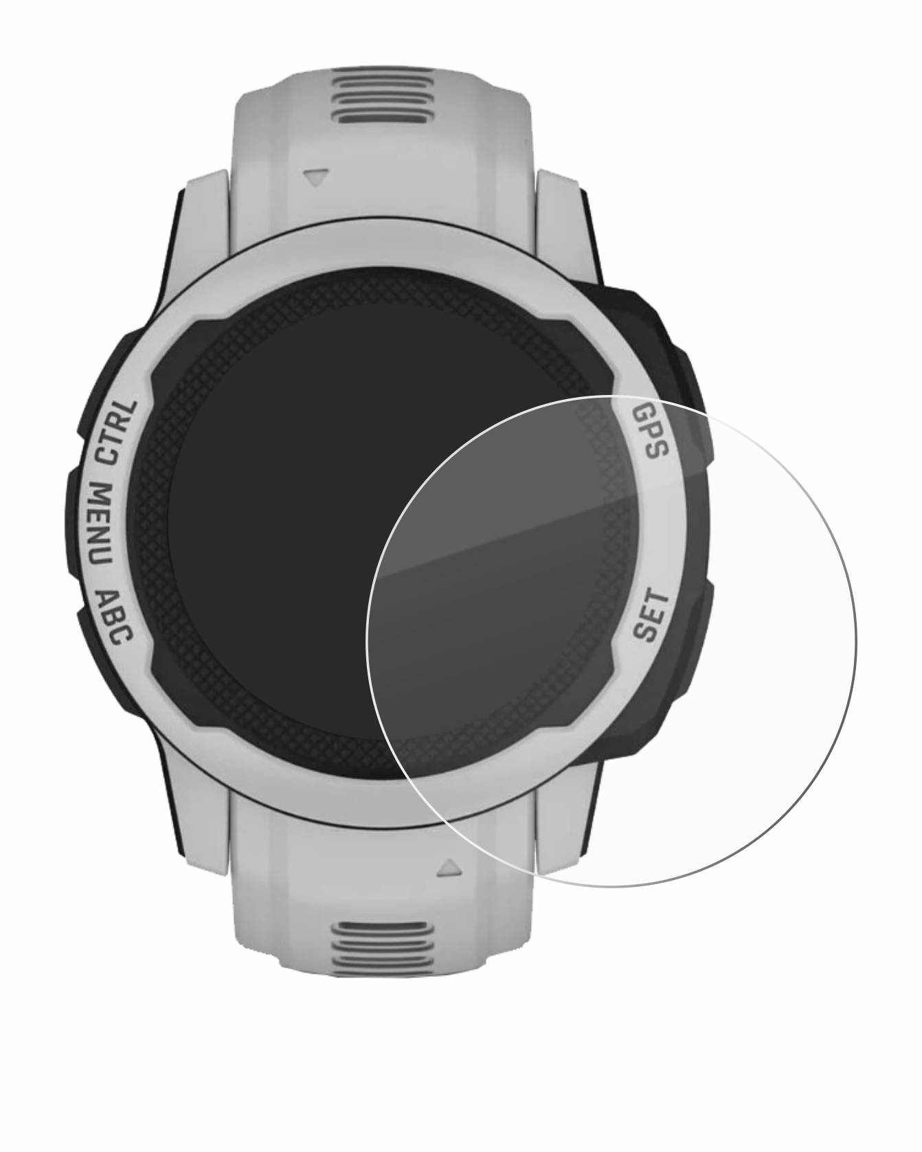 BROTECT AirGlass Glas Schutz-Folie für Garmin Instinct 2S Solar (40 mm) - Schutzglas