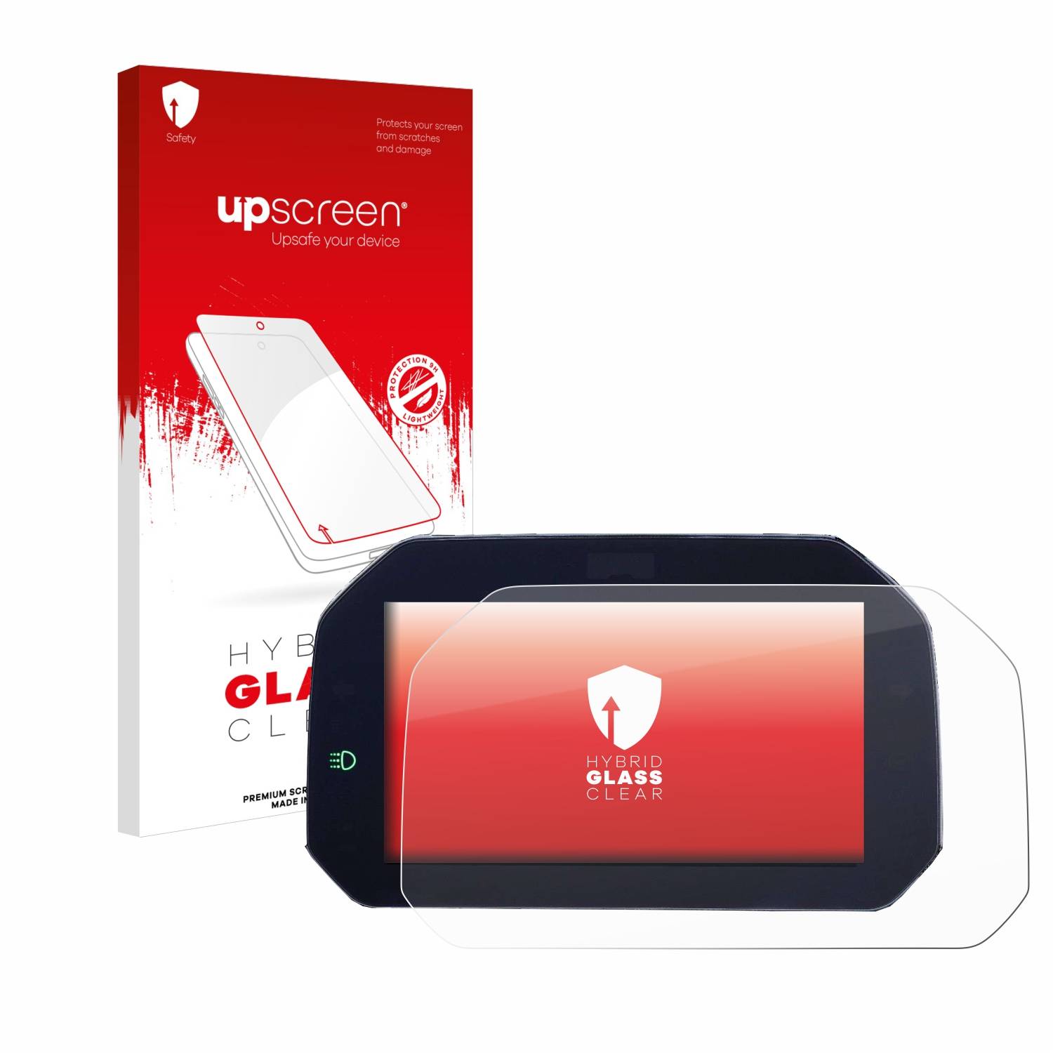 upscreen Hybrid Glas Panzer-Folie für BMW F 900 R 2019 Connectivity TFT 6.5