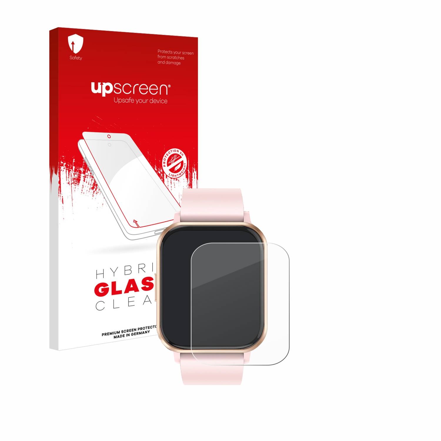 upscreen Hybrid Glas Panzer-Folie für walkbee Smartwatch 1.83