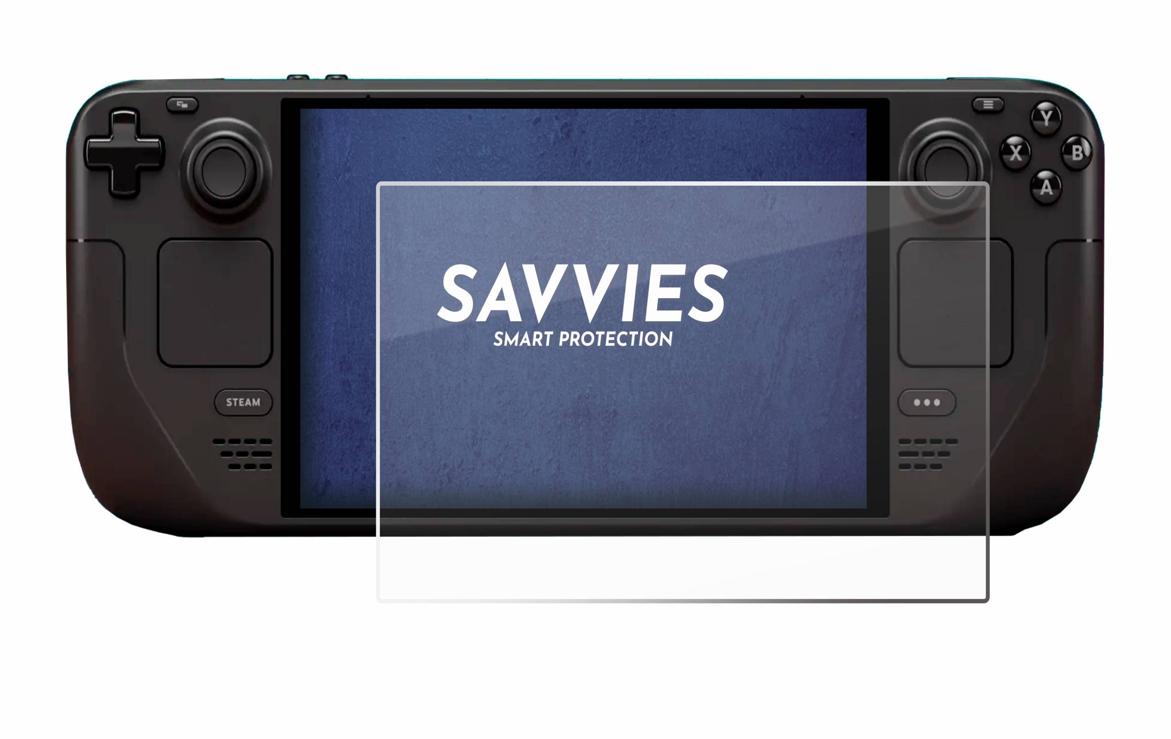 Savvies Schutzglas für Valve Steam Deck OLED Echtglas 9H-Härte klar