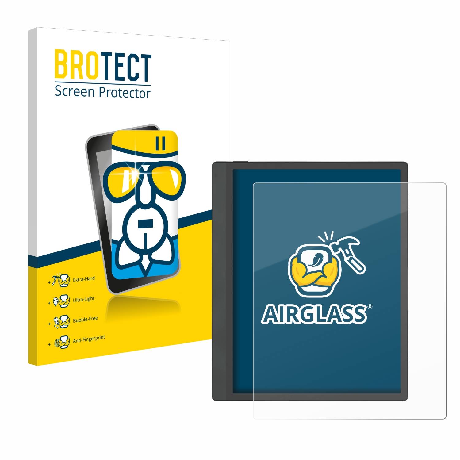 BROTECT AirGlass Flexible Schutz Glas Folie für Boox Tab Ultra C Pro Klar Transparent