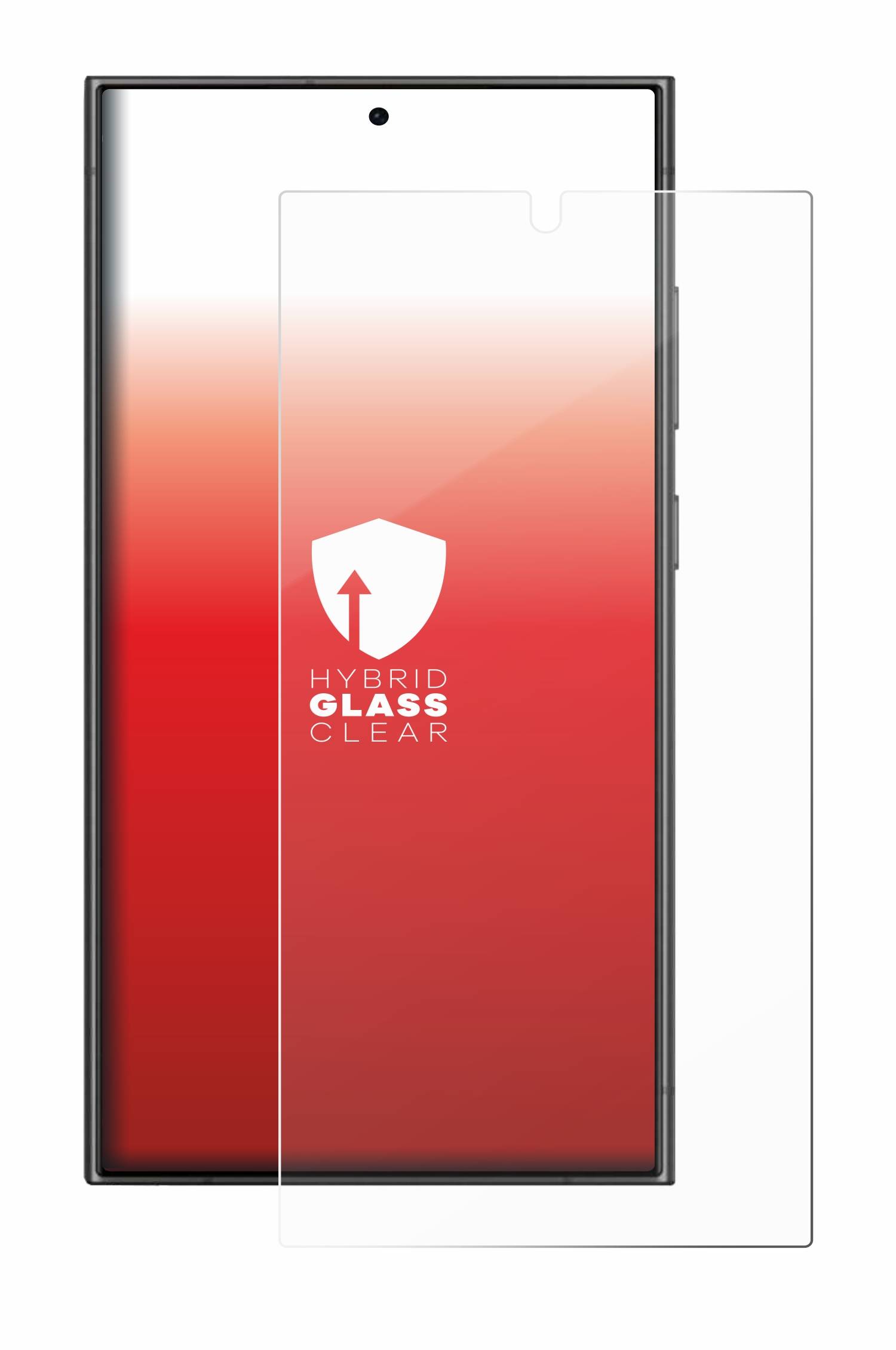 upscreen Hybrid Glas Panzer-Folie für Samsung Galaxy S24 Ultra (case-friendly)