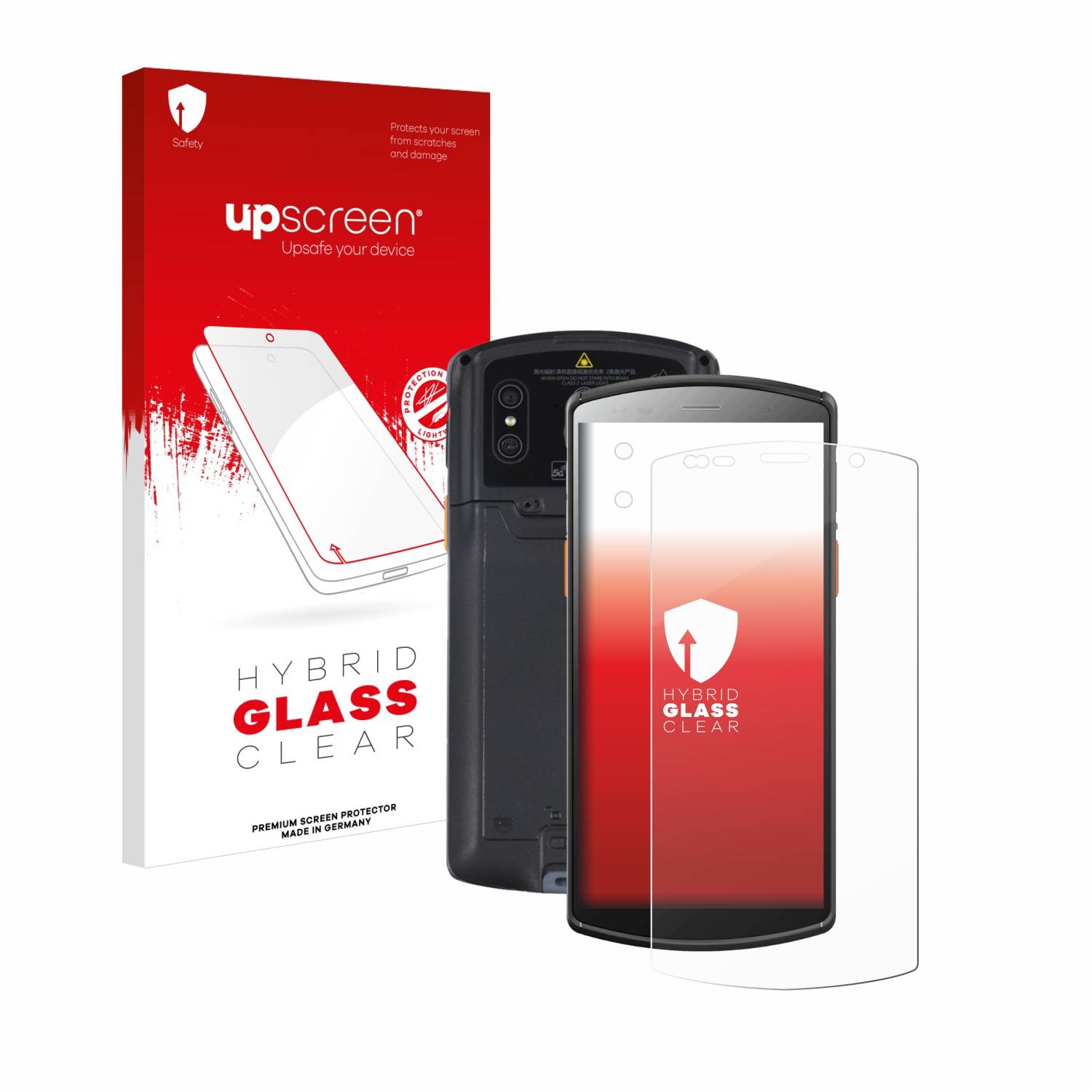 upscreen Flexible Schutz Glas Folie für Urovo DT50 5,7" (Display+Kamera) Schutzglas 9H Hybridglas Klar