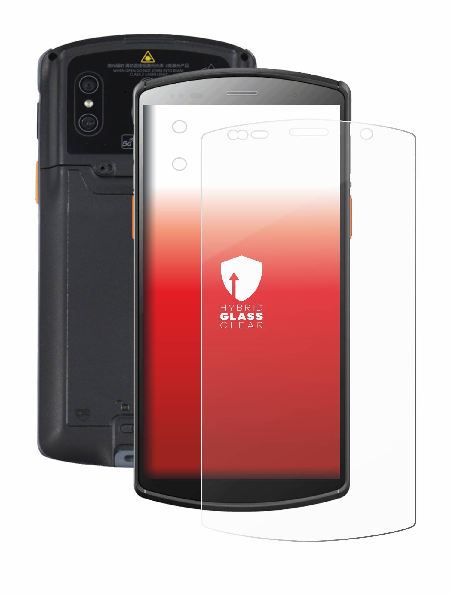 upscreen Flexible Schutz Glas Folie für Urovo DT50 5,7" (Display+Kamera) Schutzglas 9H Hybridglas Klar