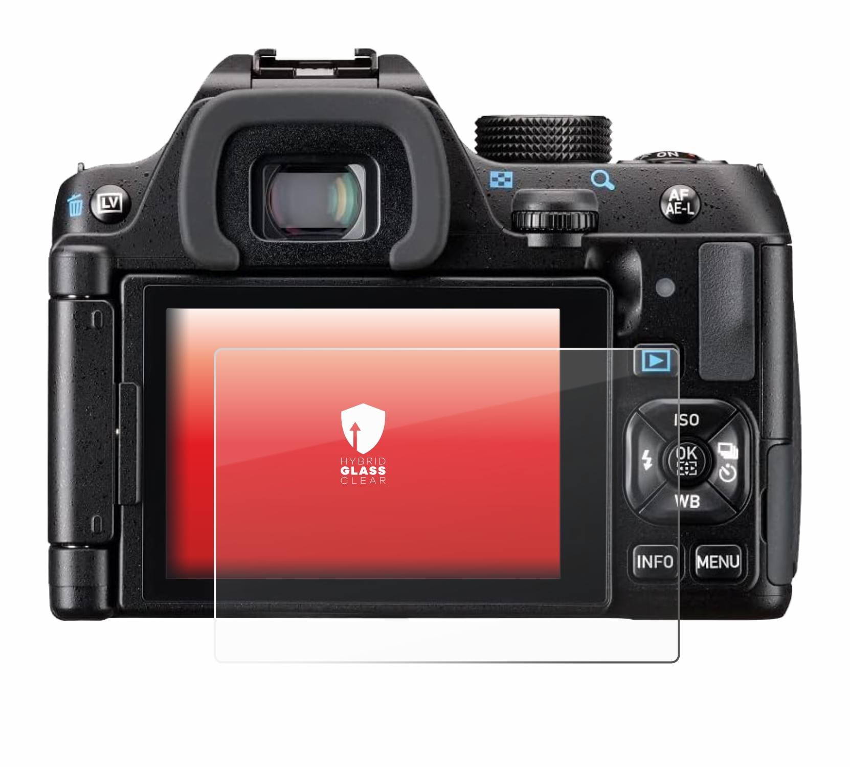 upscreen Flexible Schutz Glas Folie für Pentax KF Schutzglas 9H Hybridglas Klar