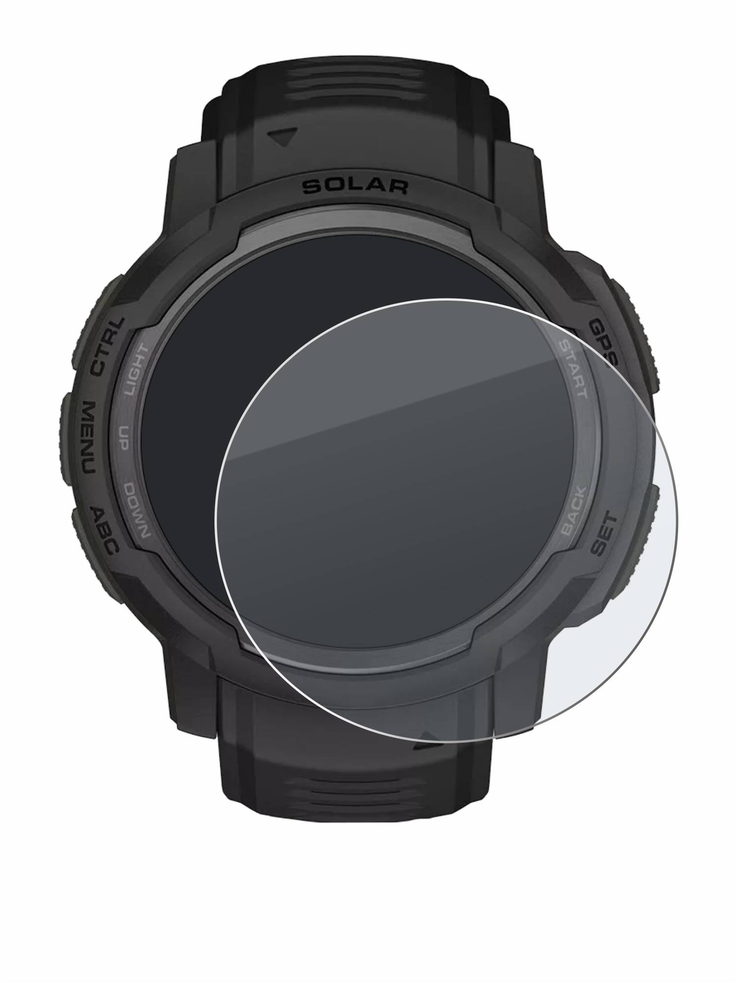 BROTECT AirGlass Matt Glas Panzer Folie für Garmin Instinct Crossover Solar