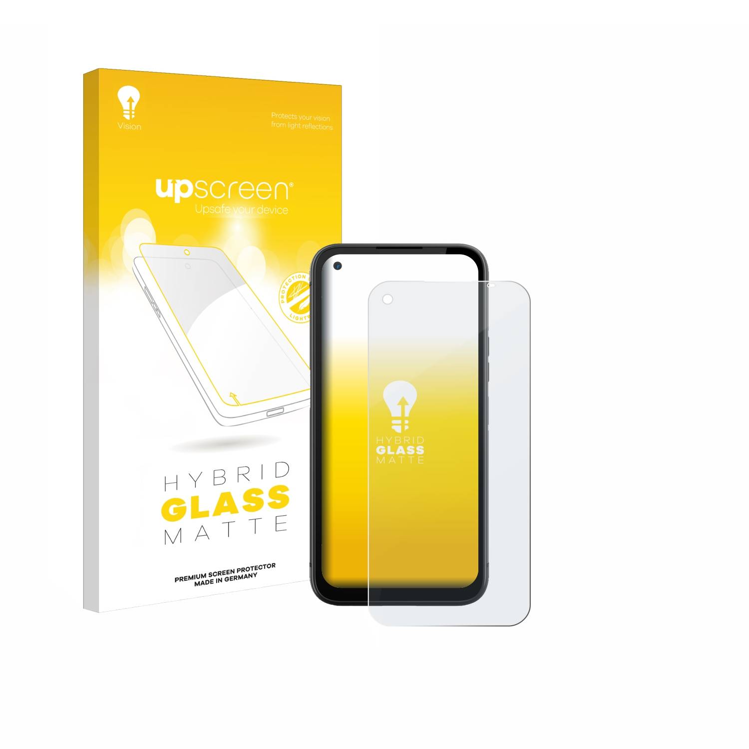 upscreen Hybrid Glas Matt Panzer-Folie für Gigaset GX6 Pro