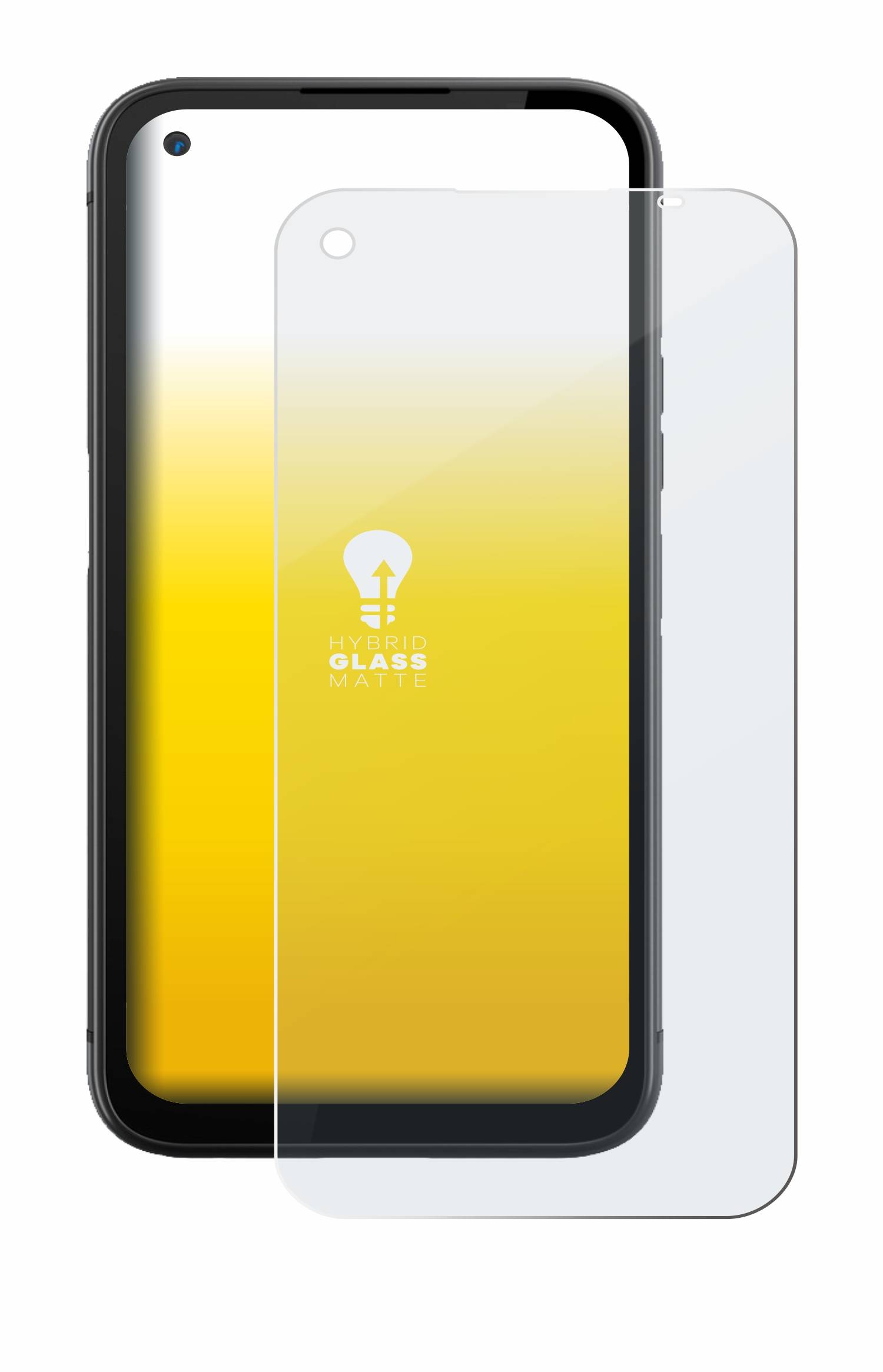 upscreen Hybrid Glas Matt Panzer-Folie für Gigaset GX6 Pro