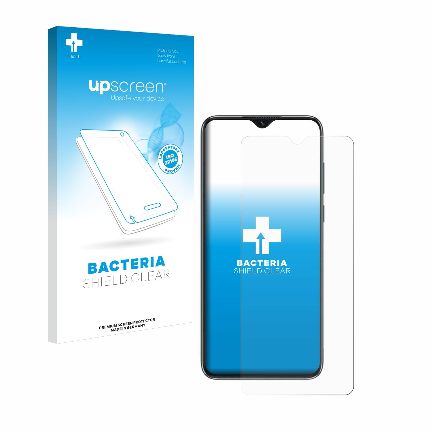 upscreen Bacteria Shield Schutzfolie für Blackview A55 Pro - Antibakteriell
