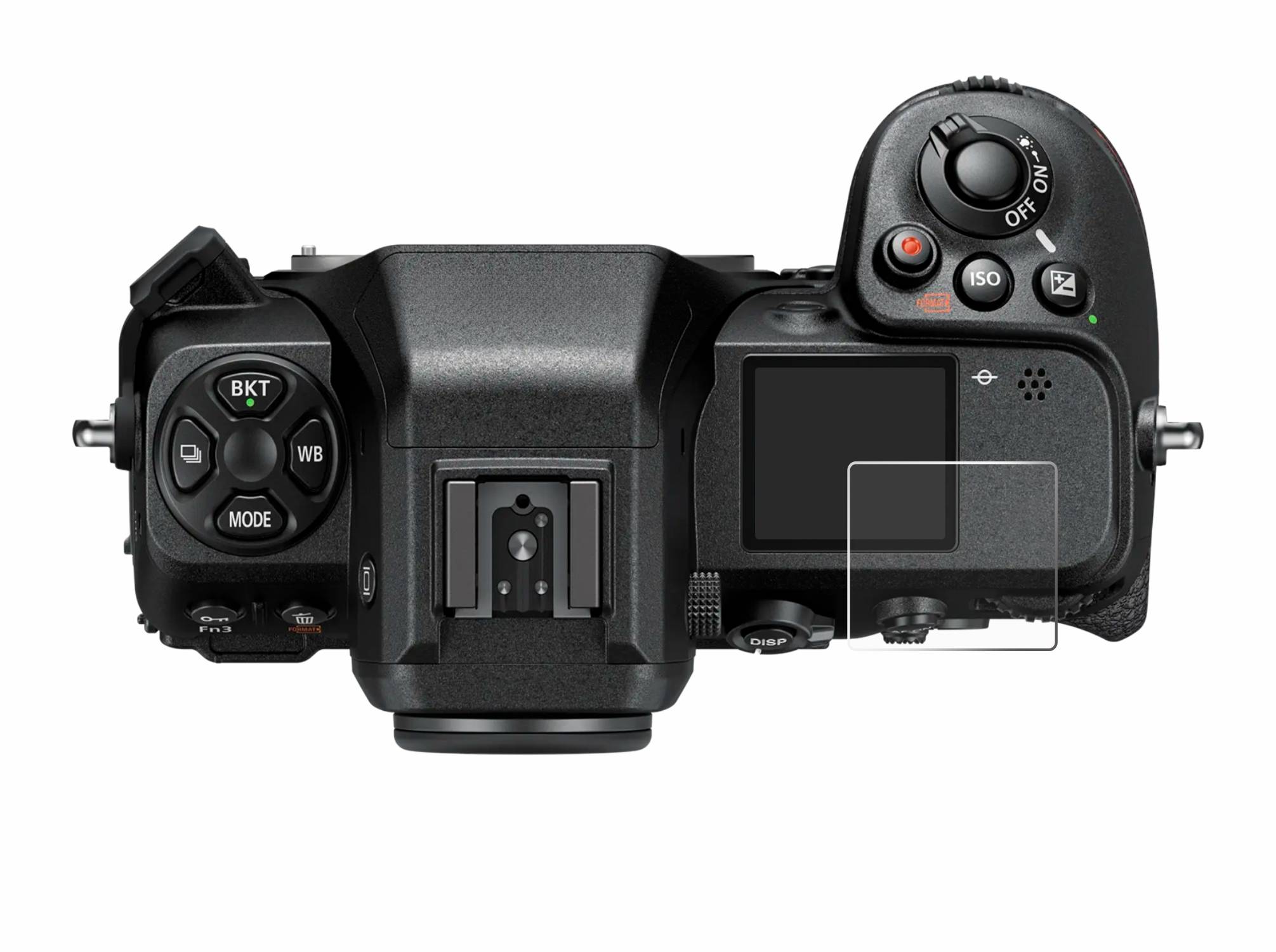 upscreen Bacteria Shield Schutzfolie für Nikon Z 8 (Schulterdisplay) - Antibakteriell