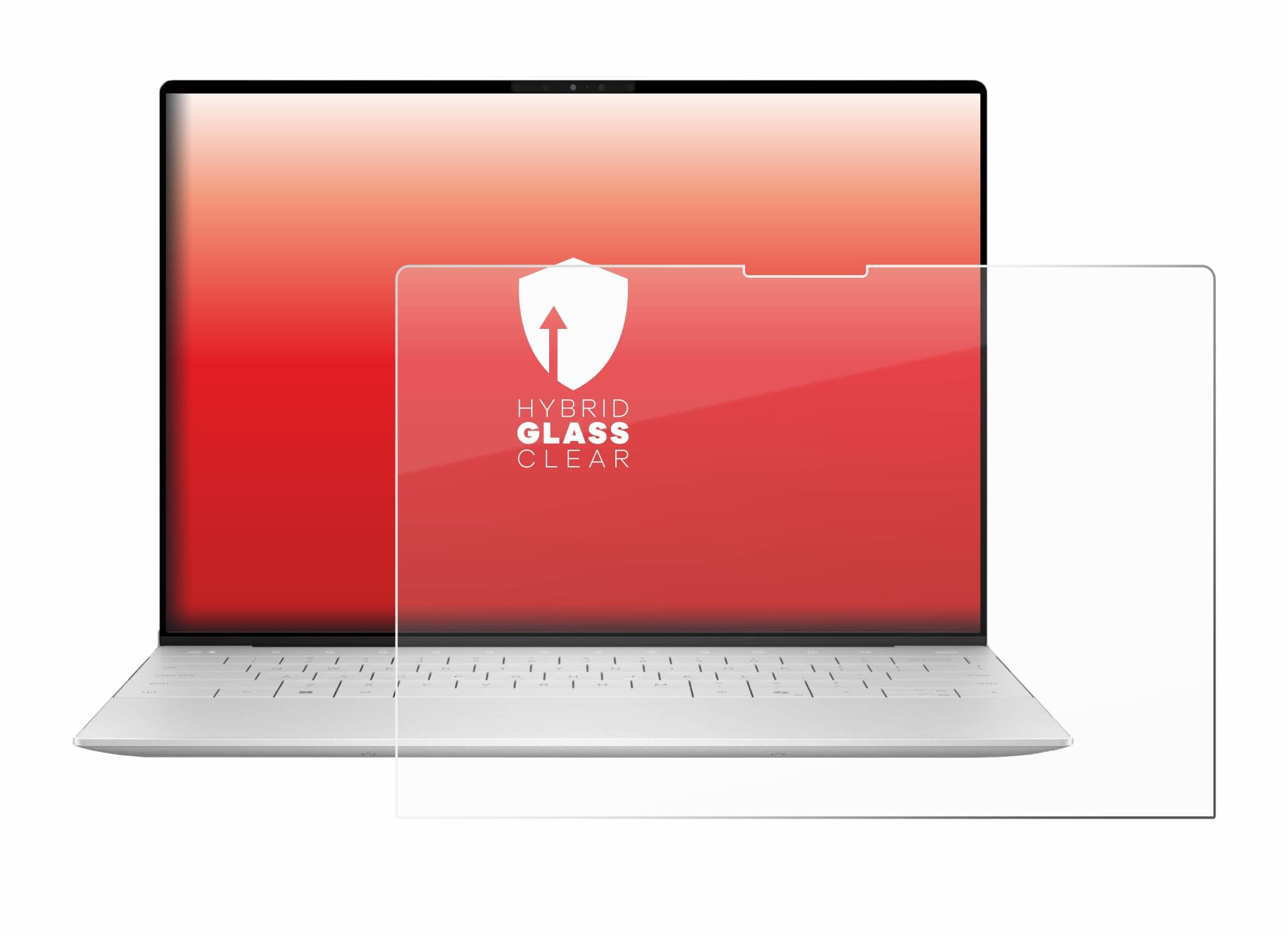 upscreen Flexible Schutz Glas Folie für Dell XPS 13 9340 Touch Schutzglas 9H Hybridglas Klar