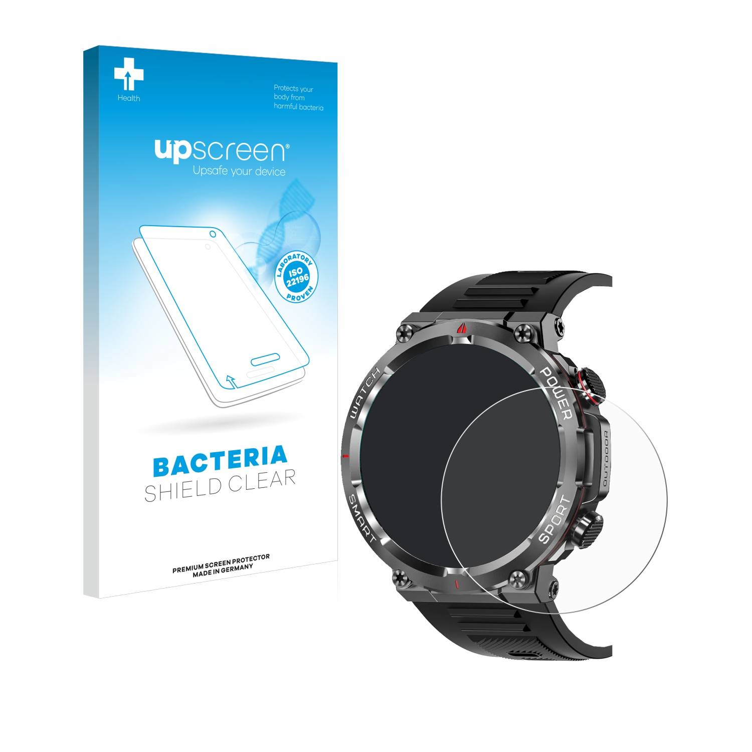 upscreen Bacteria Shield Schutzfolie für Iowodo W50 1.39 - Antibakteriell