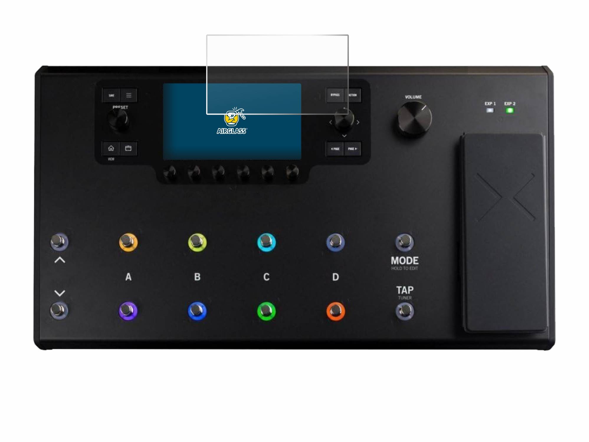 BROTECT AirGlass Flexible Schutz Glas Folie für Line 6 Helix LT Klar Transparent