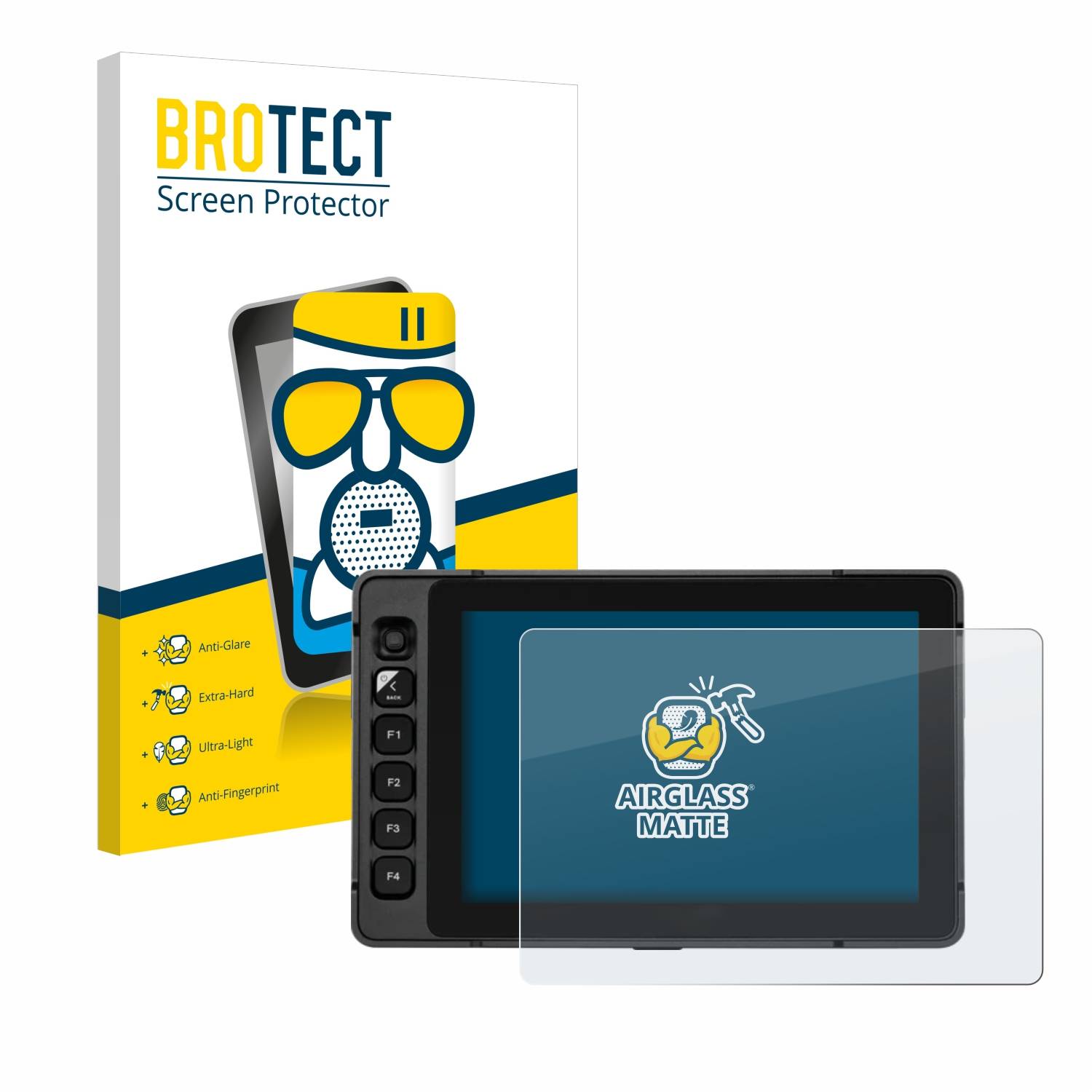 BROTECT AirGlass Flexible Schutz Glas Folie für SmallHD Ultra 7 Matt Entspiegelt