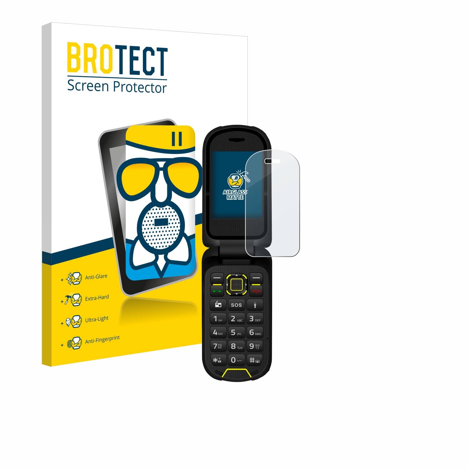 BROTECT AirGlass Matt Glas Schutz Folie für Hammer Bow LTE