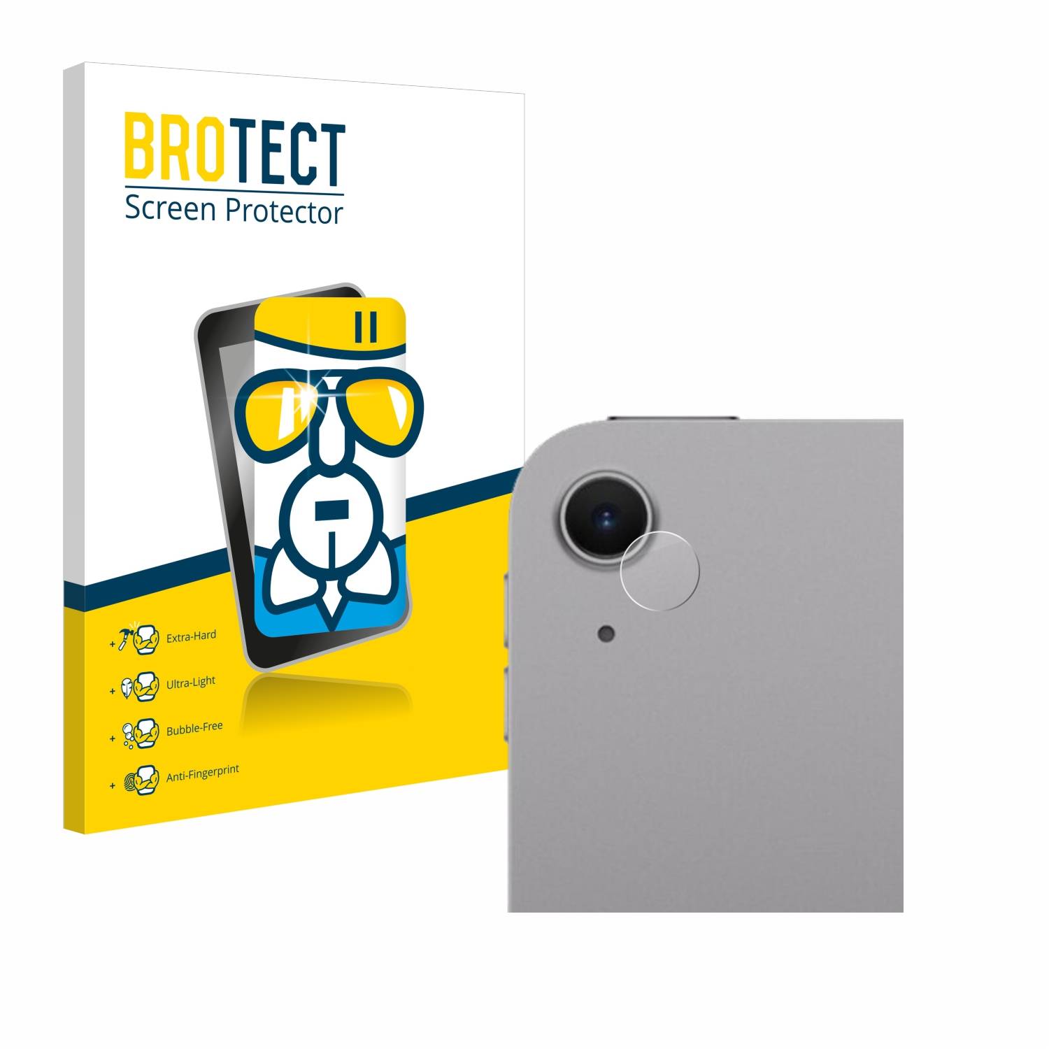 BROTECT AirGlass Glas Panzer-Folie für Apple iPad Air 11 WiFi Cellular 2024 (NUR Kameraschutz) - Schutzglas