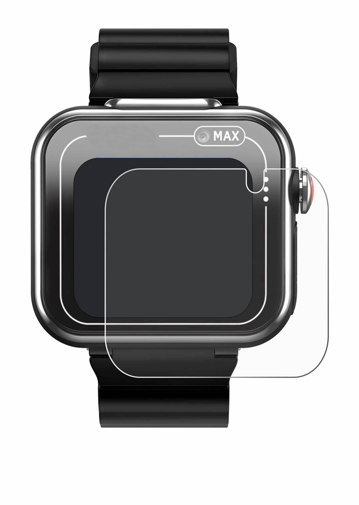 upscreen Bacteria Shield Schutzfolie für Vtech Kidizoom Smartwatch MAX - Antibakteriell