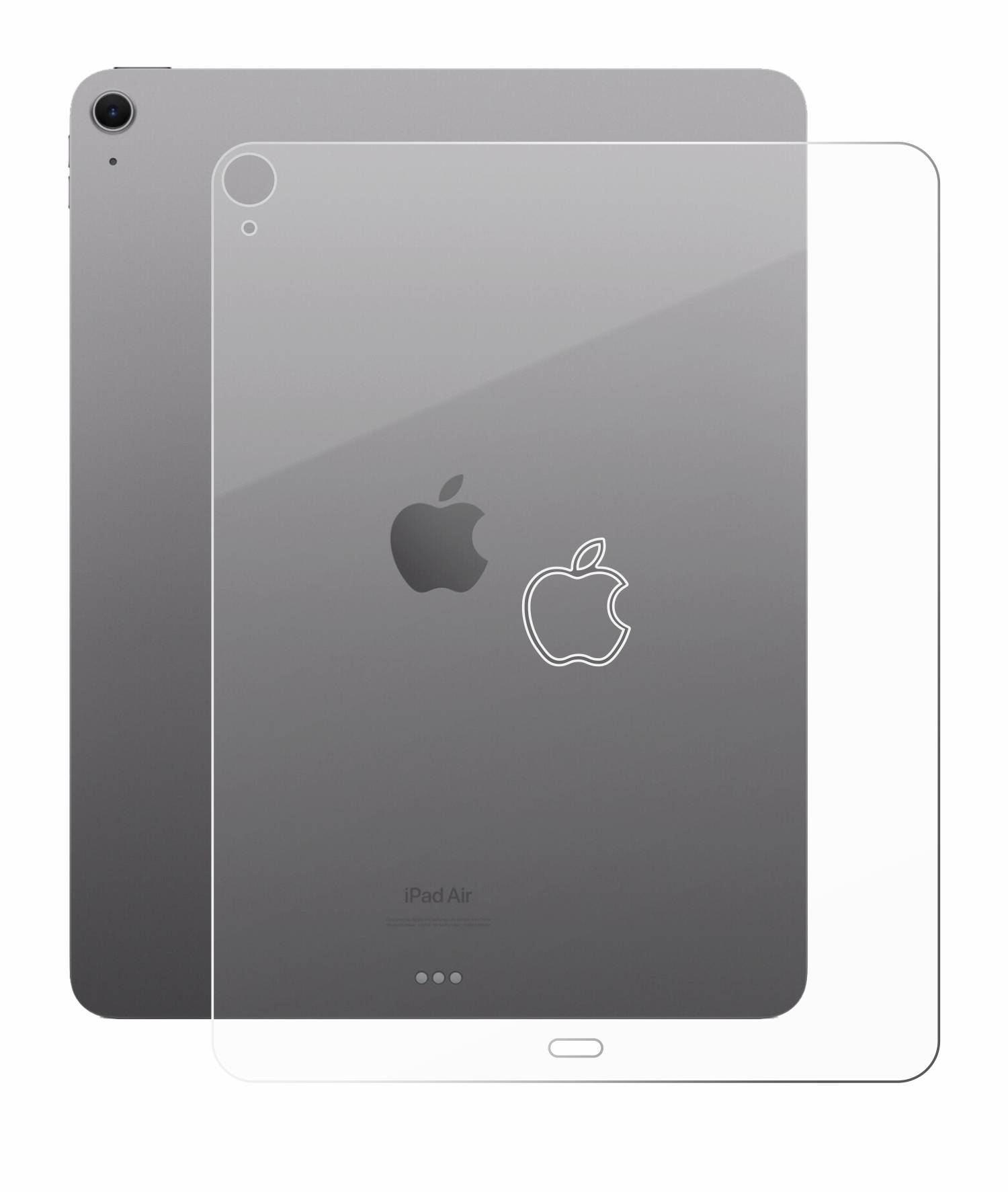 BROTECT AirGlass Glas Schutz-Folie für Apple iPad Air 13 WiFi 2024 (Rückseite) - Schutzglas
