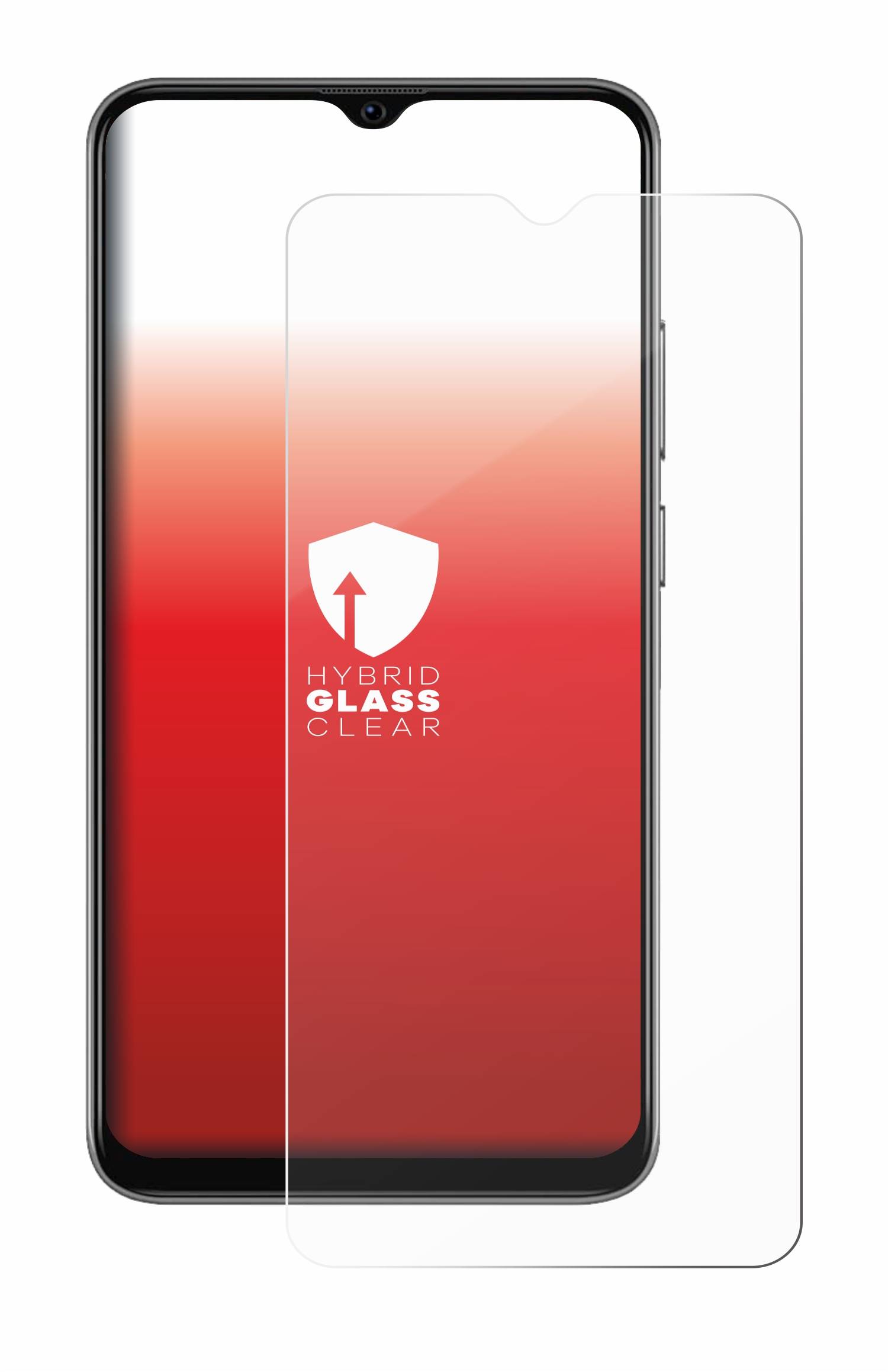 upscreen Flexible Schutz Glas Folie für Blackview A70 Pro Schutzglas 9H Hybridglas Klar