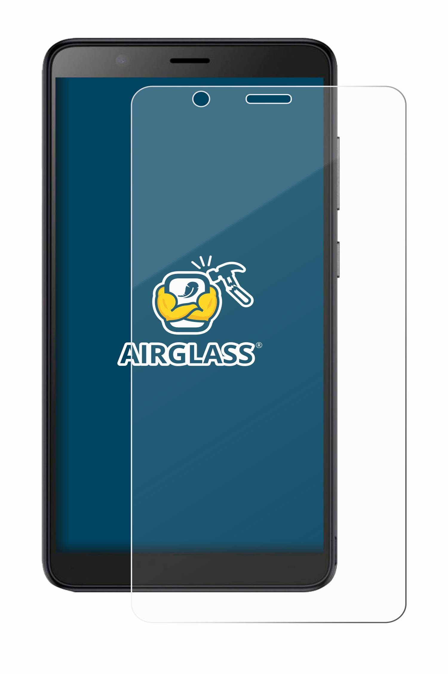 BROTECT AirGlass Glas Schutz-Folie für ZTE Blade A32 - Schutzglas
