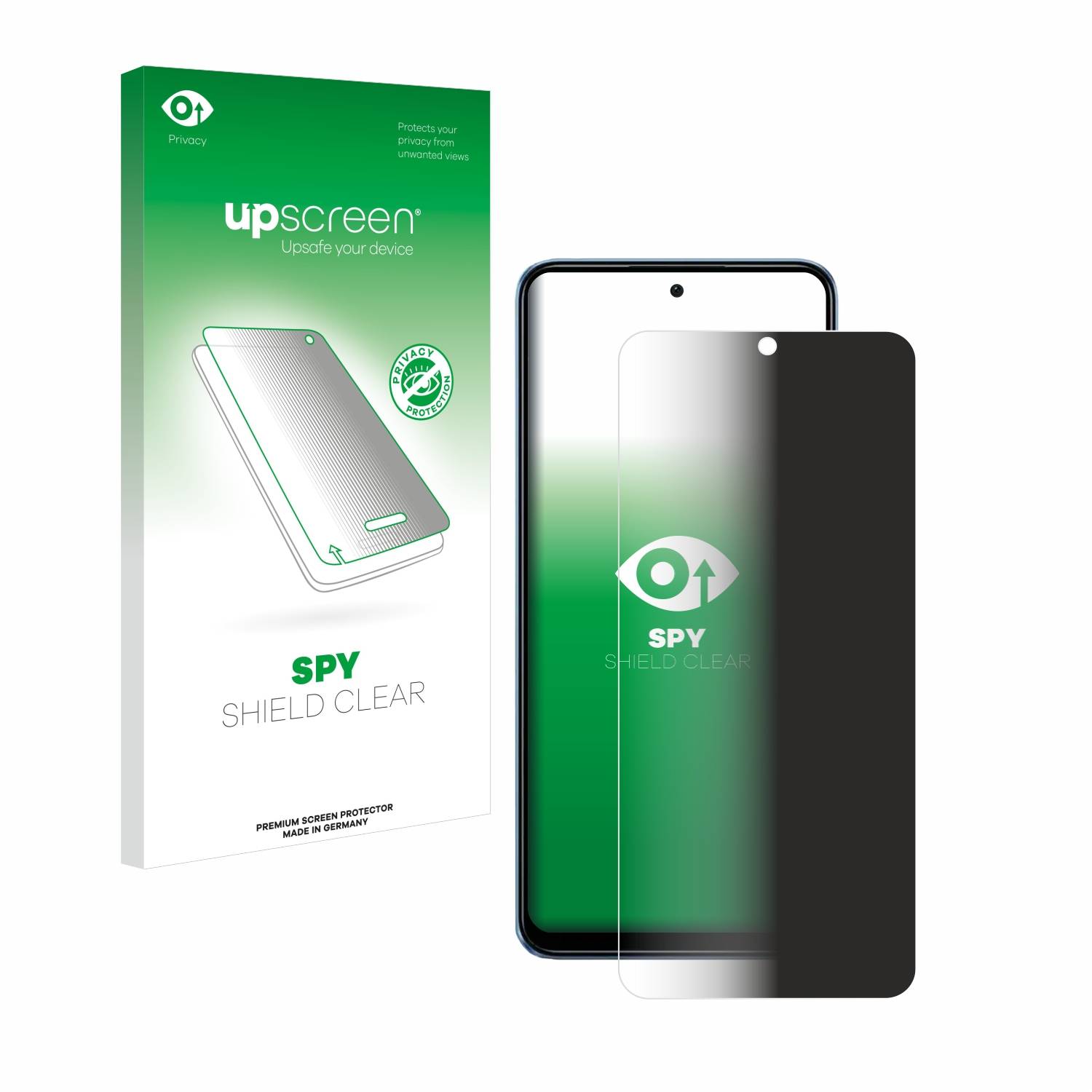 upscreen Spy Shield Sichtschutz-Folie für Xiaomi Redmi Note 12 4G
