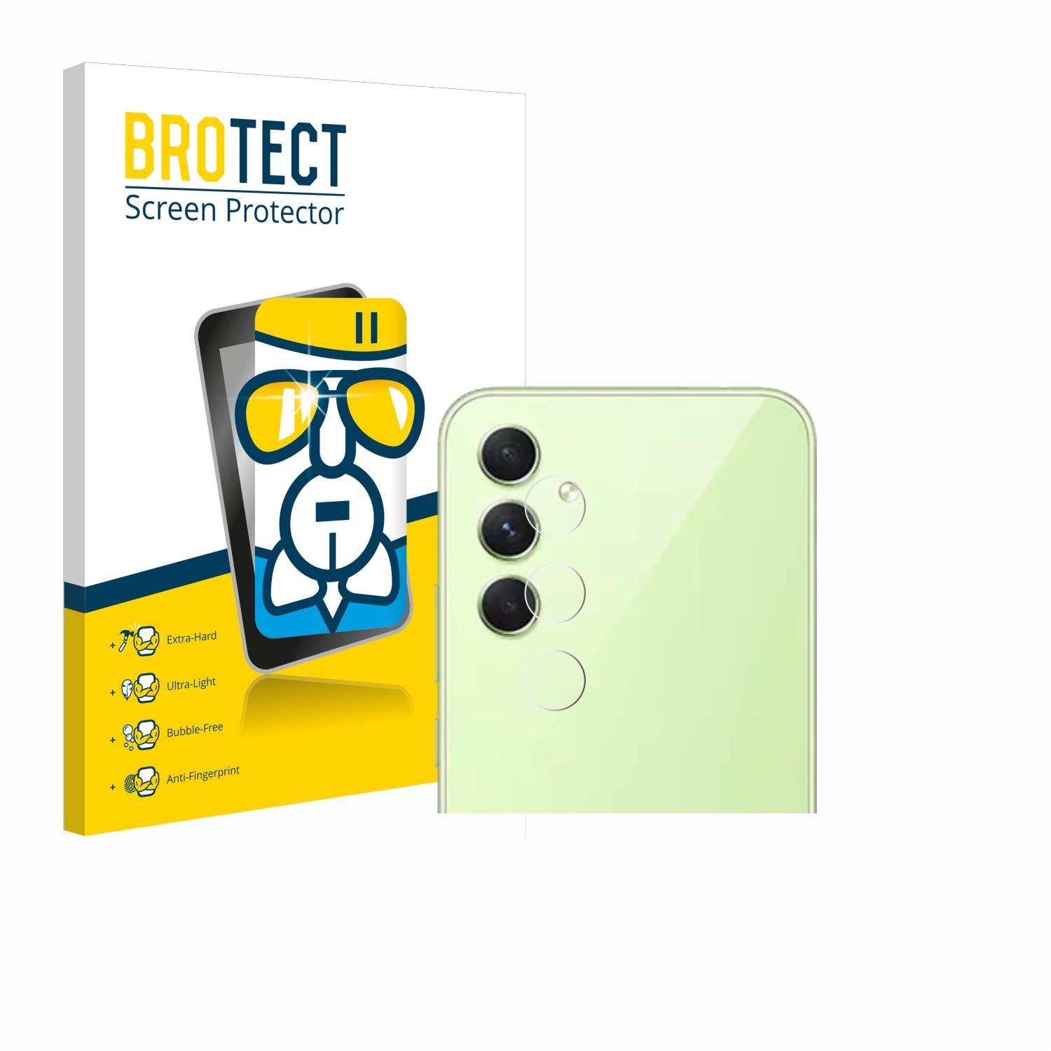BROTECT AirGlass Glas Schutz-Folie für Samsung Galaxy A54 5G Enterprise Edition (NUR Kameraschutz) - Schutzglas