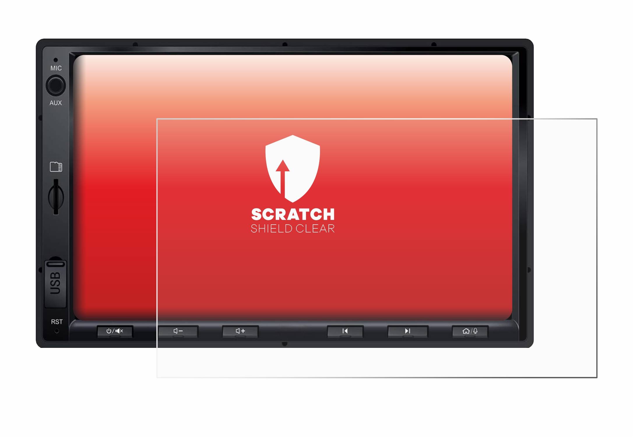 upscreen Schutzfolie für Atoto F7 WE Kratzschutz Anti-Fingerprint Klar