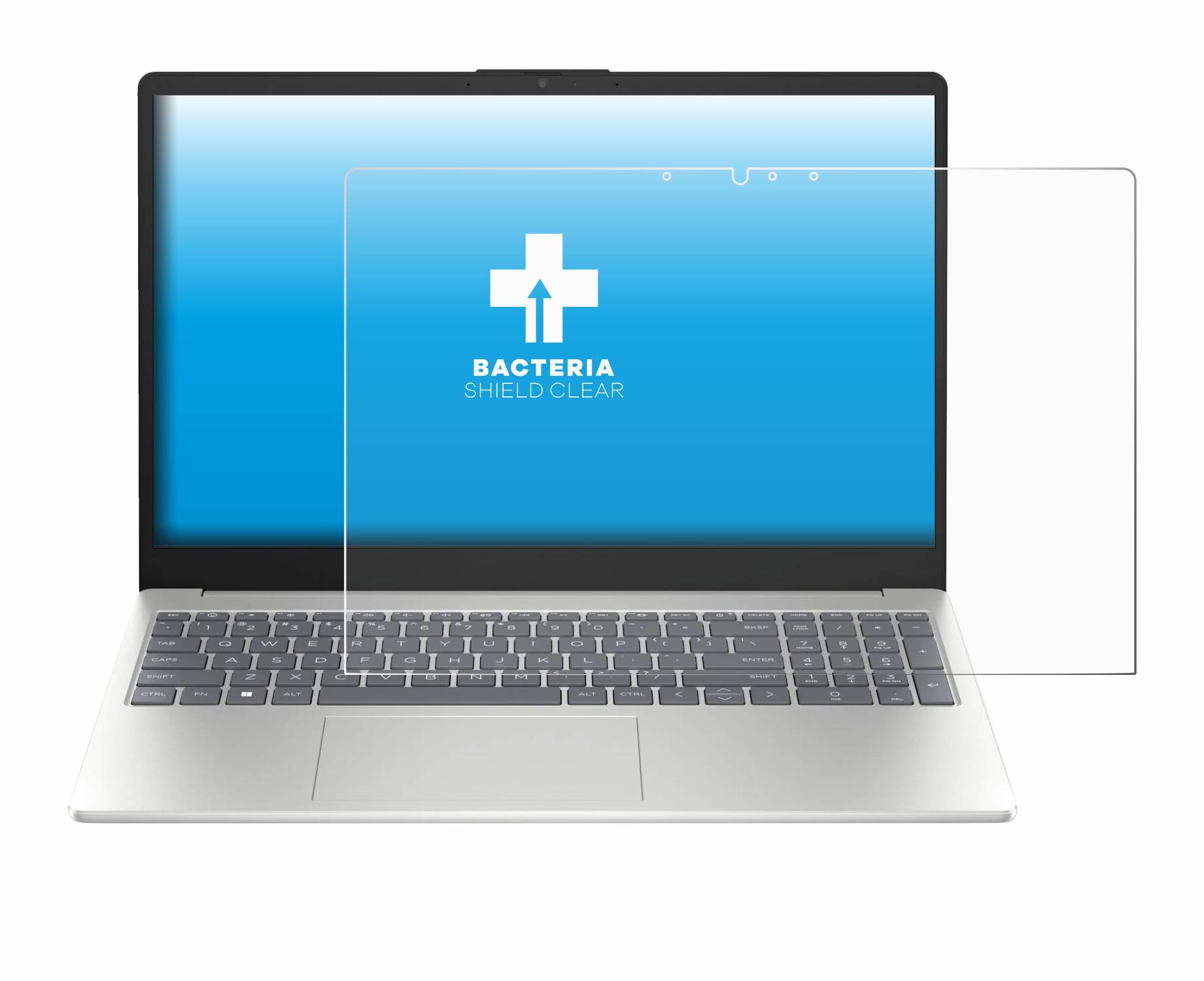 upscreen Bacteria Shield Schutzfolie für HP 15-fd 2024 - Antibakteriell