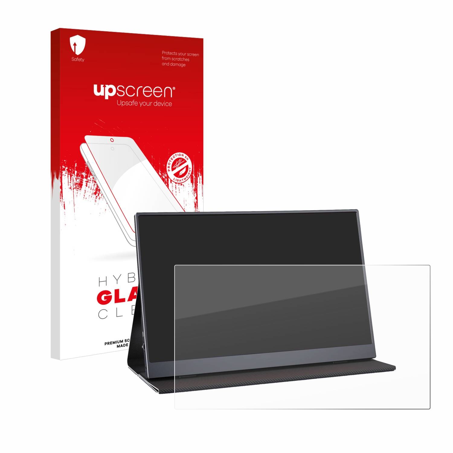 upscreen Hybrid Glas Panzer-Folie für MOMODS Portable Monitor (15.6)