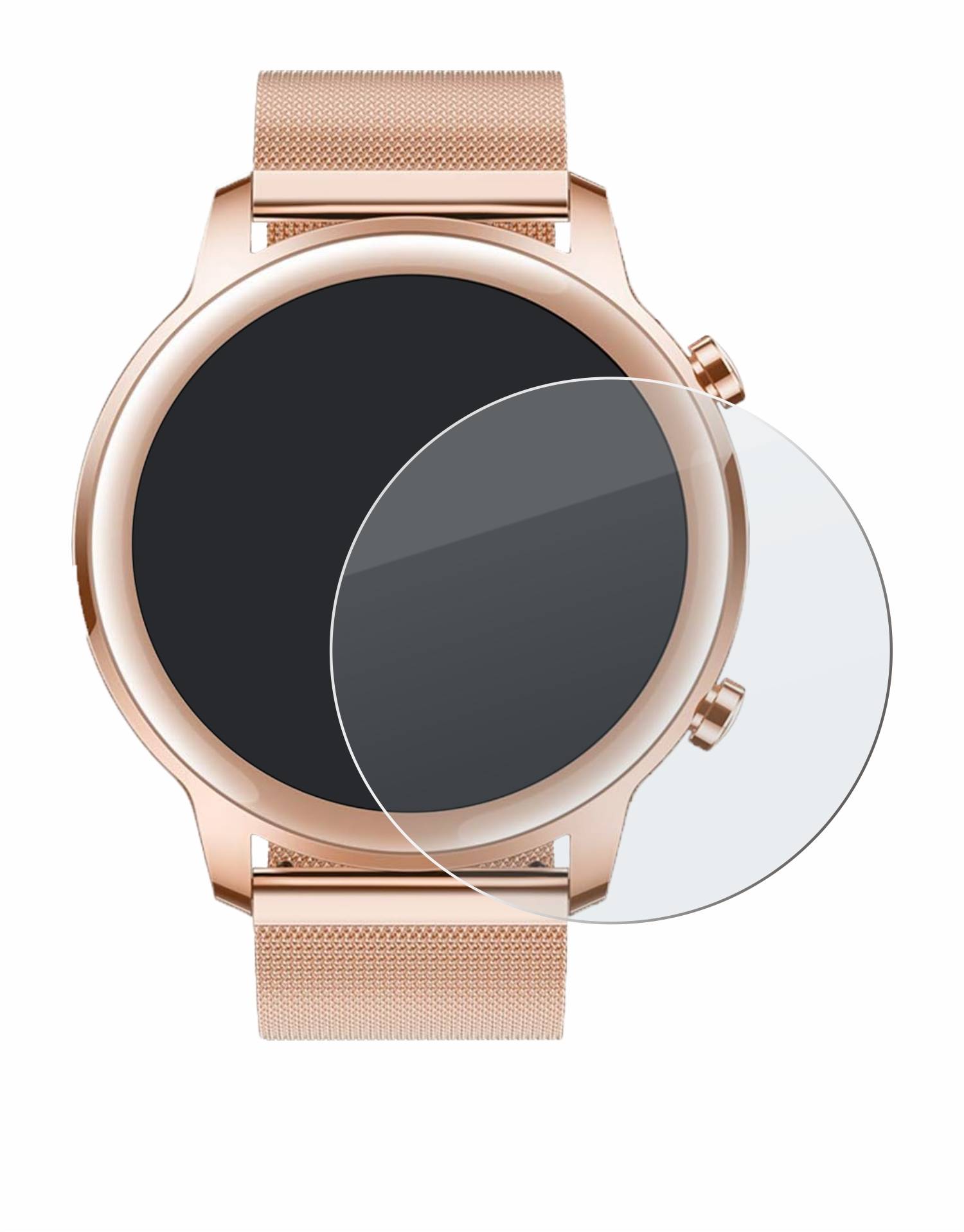 BROTECT AirGlass Matt Glas Schutz Folie für Honor MagicWatch 2 (42 mm)