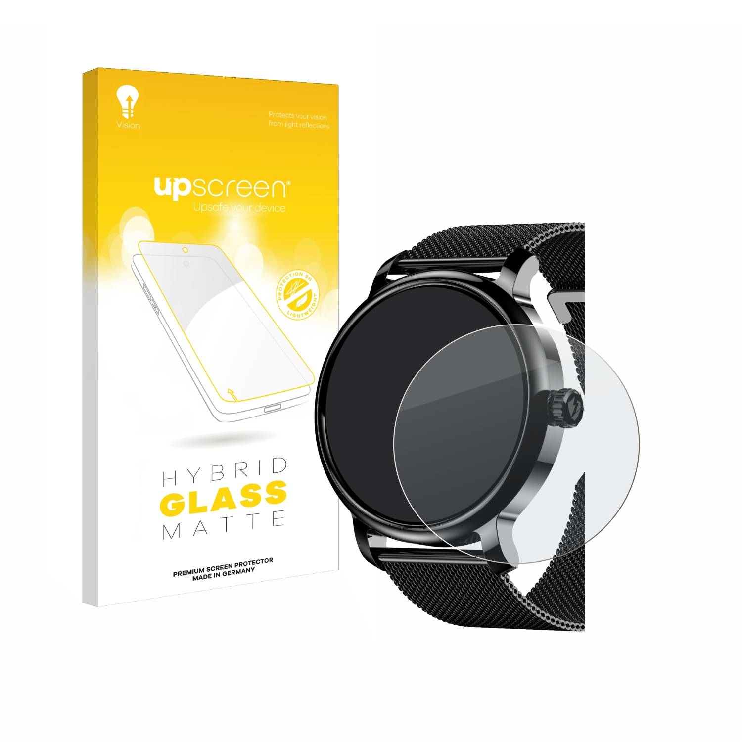 upscreen Flexible Schutz Glas Folie für Lemfo LF35 1.43" Schutzglas 9H Hybridglas Matt Entspiegelt