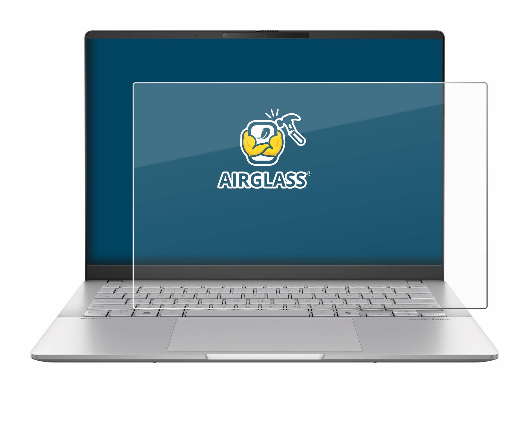 BROTECT AirGlass Glas Schutz-Folie für ASUS Vivobook S 14 OLED M5406 - Schutzglas