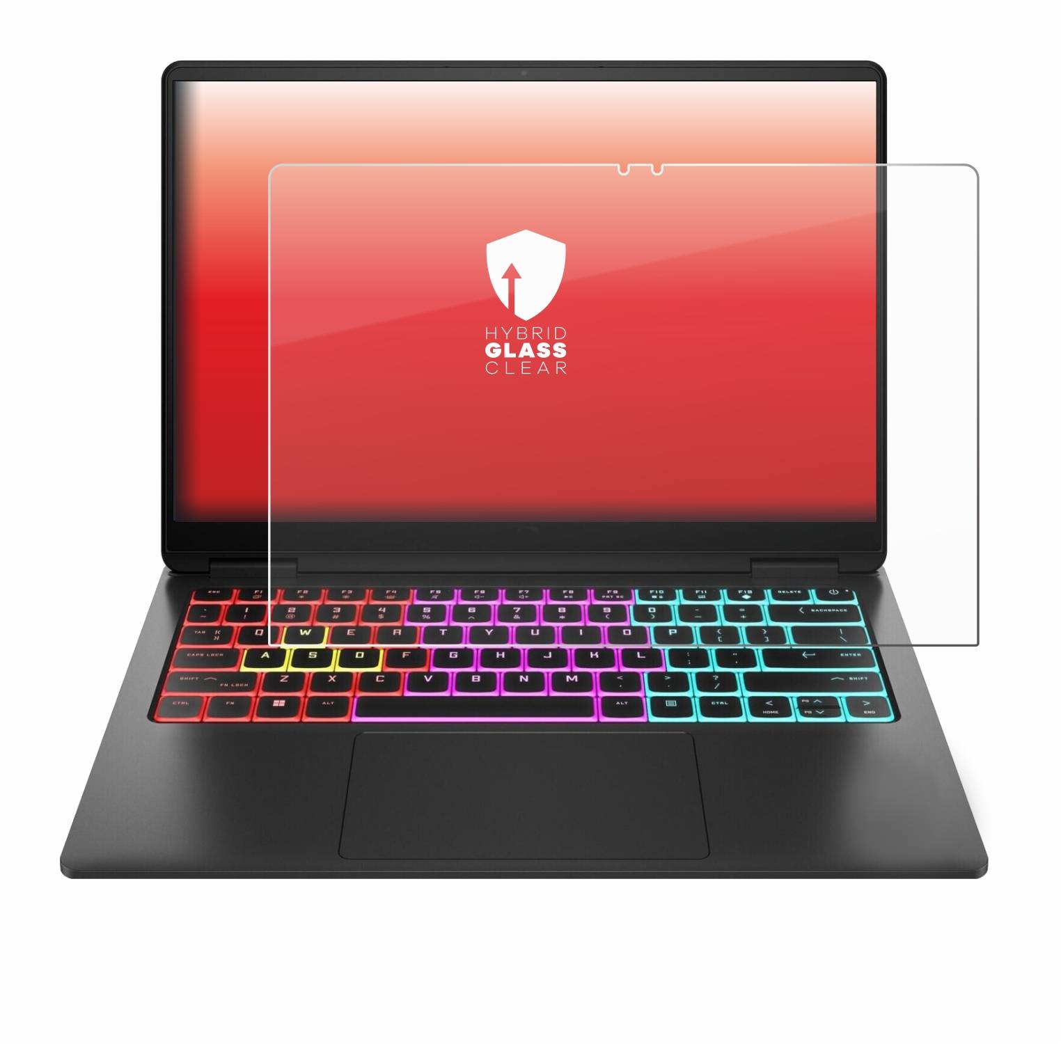 upscreen Flexible Schutz Glas Folie für HP Omen Transcend 14 Schutzglas 9H Hybridglas Klar