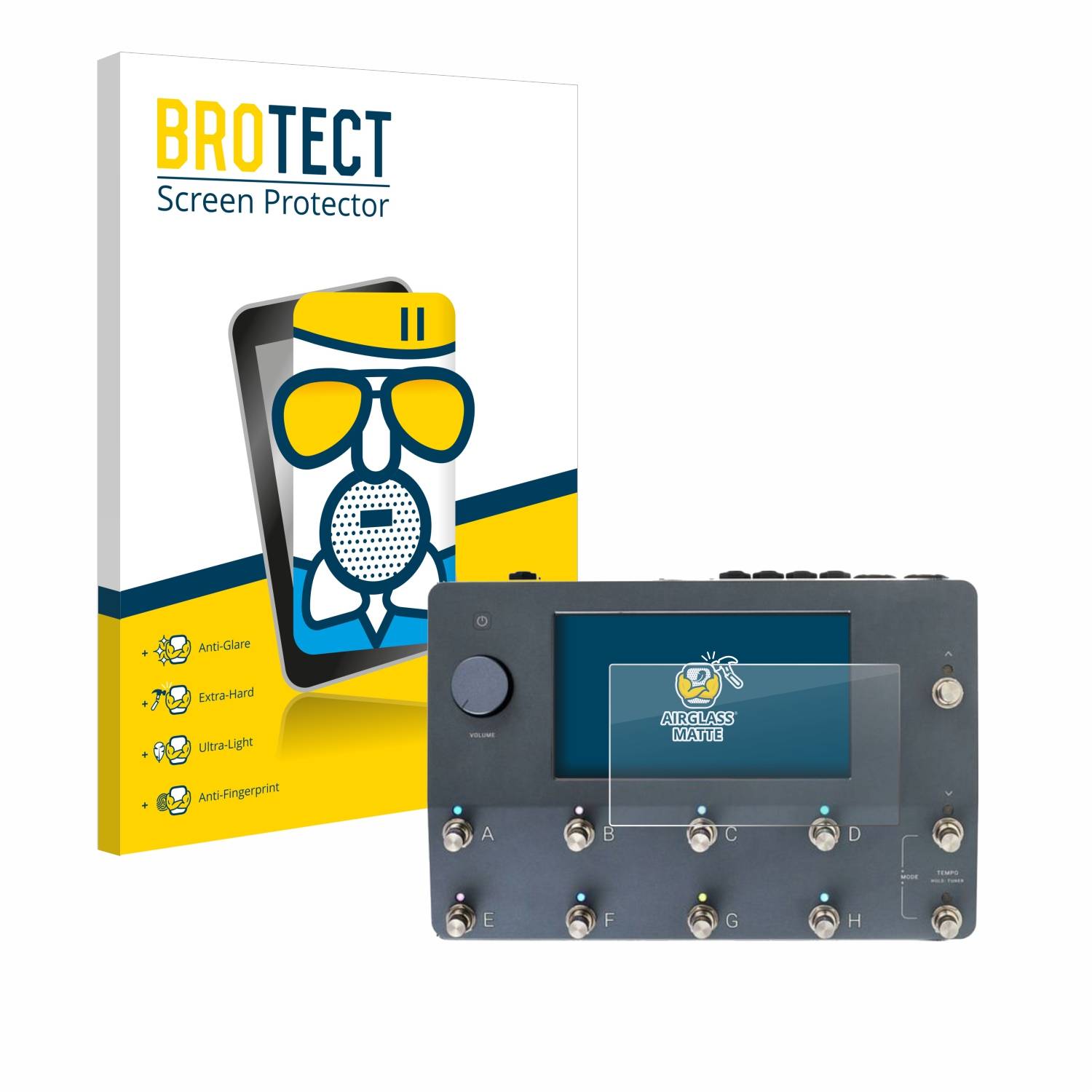 BROTECT AirGlass Flexible Schutz Glas Folie für Neural DSP Quad Cortex Matt Entspiegelt