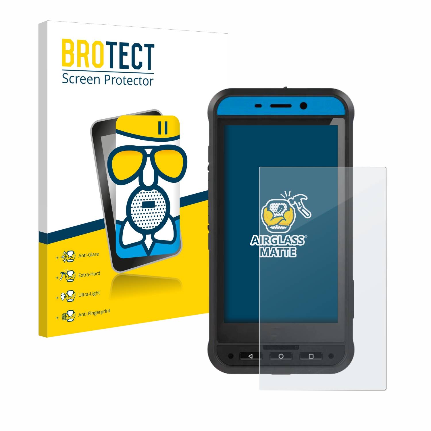 BROTECT AirGlass Flexible Schutz Glas Folie für Ecom Smart-Ex 02 DZ2 Matt Entspiegelt