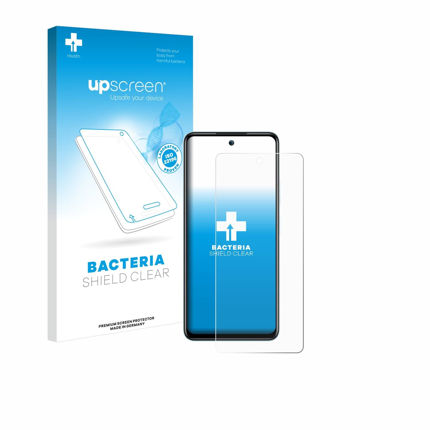 upscreen Bacteria Shield Schutzfolie für Itel S24 - Antibakteriell