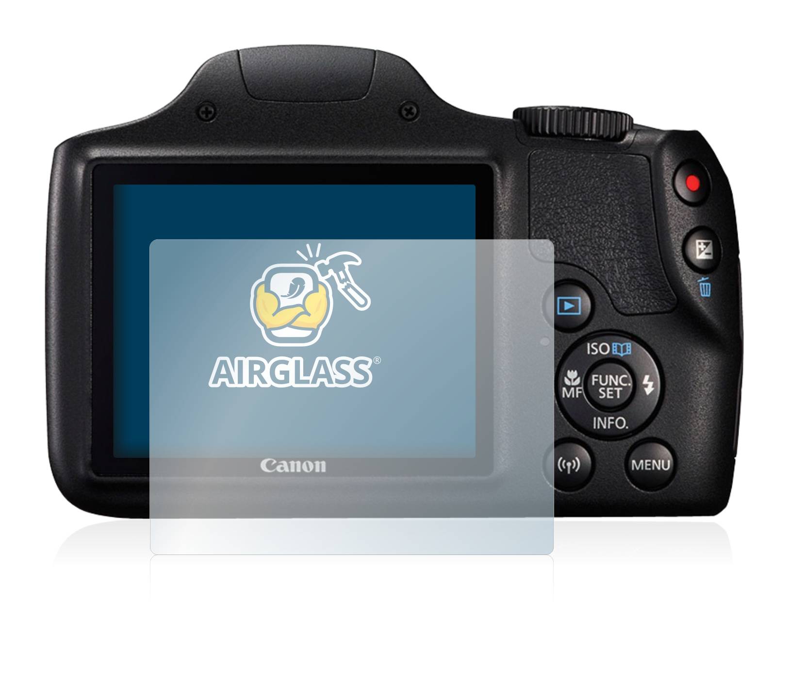 BROTECT AirGlass Flexible Schutz Glas Folie für Canon PowerShot SX540 HS Klar Transparent