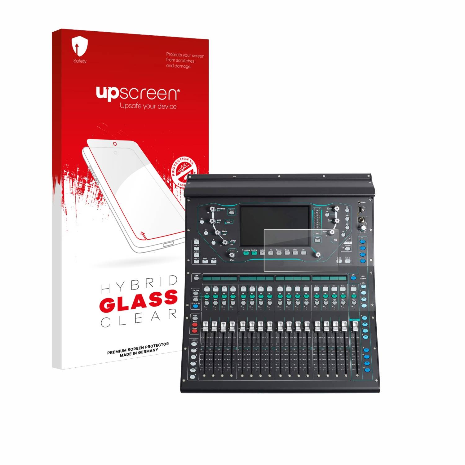 upscreen Hybrid Glas Panzer-Folie für Allen&Heat SQ5