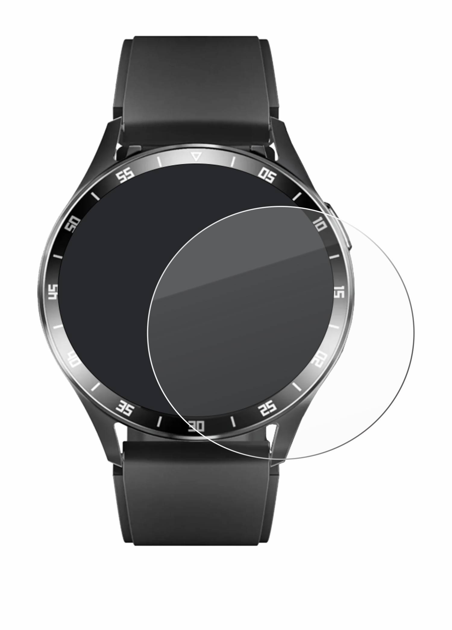 upscreen Hybrid Glas Schutz-Folie für usogood Smartwatch 1.39