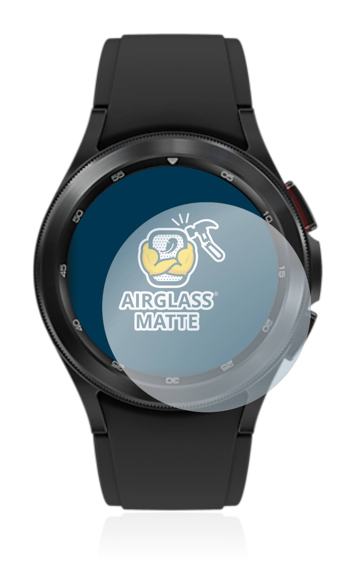 BROTECT AirGlass Matt Glas Schutz Folie für Samsung Galaxy Watch 4 Classic (42mm)