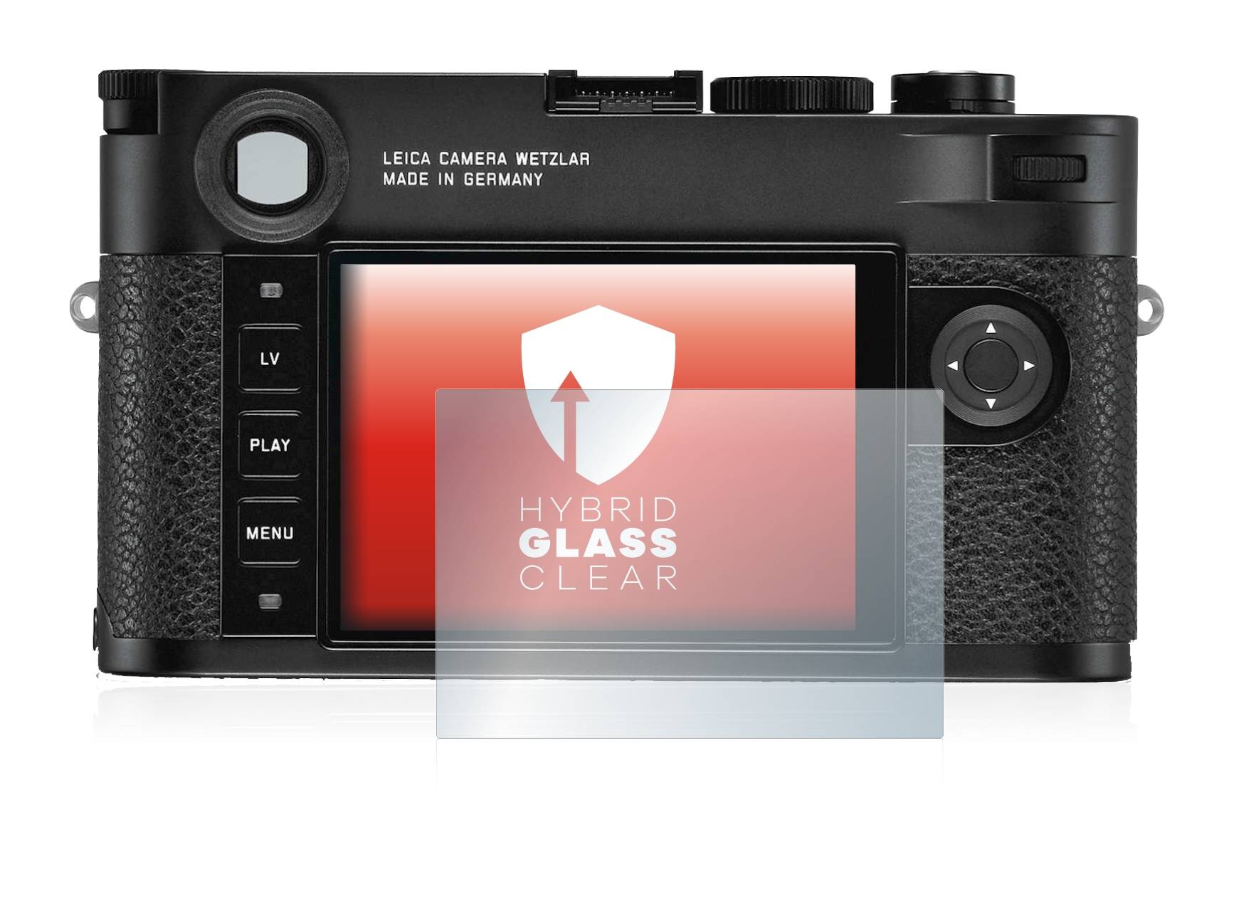 upscreen Flexible Schutz Glas Folie für Leica M10-R Schutzglas 9H Hybridglas Klar