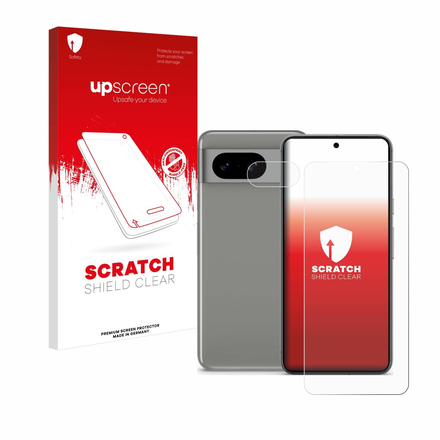 upscreen Scratch Shield Schutzfolie für Google Pixel 8 (Display+Kamera)
