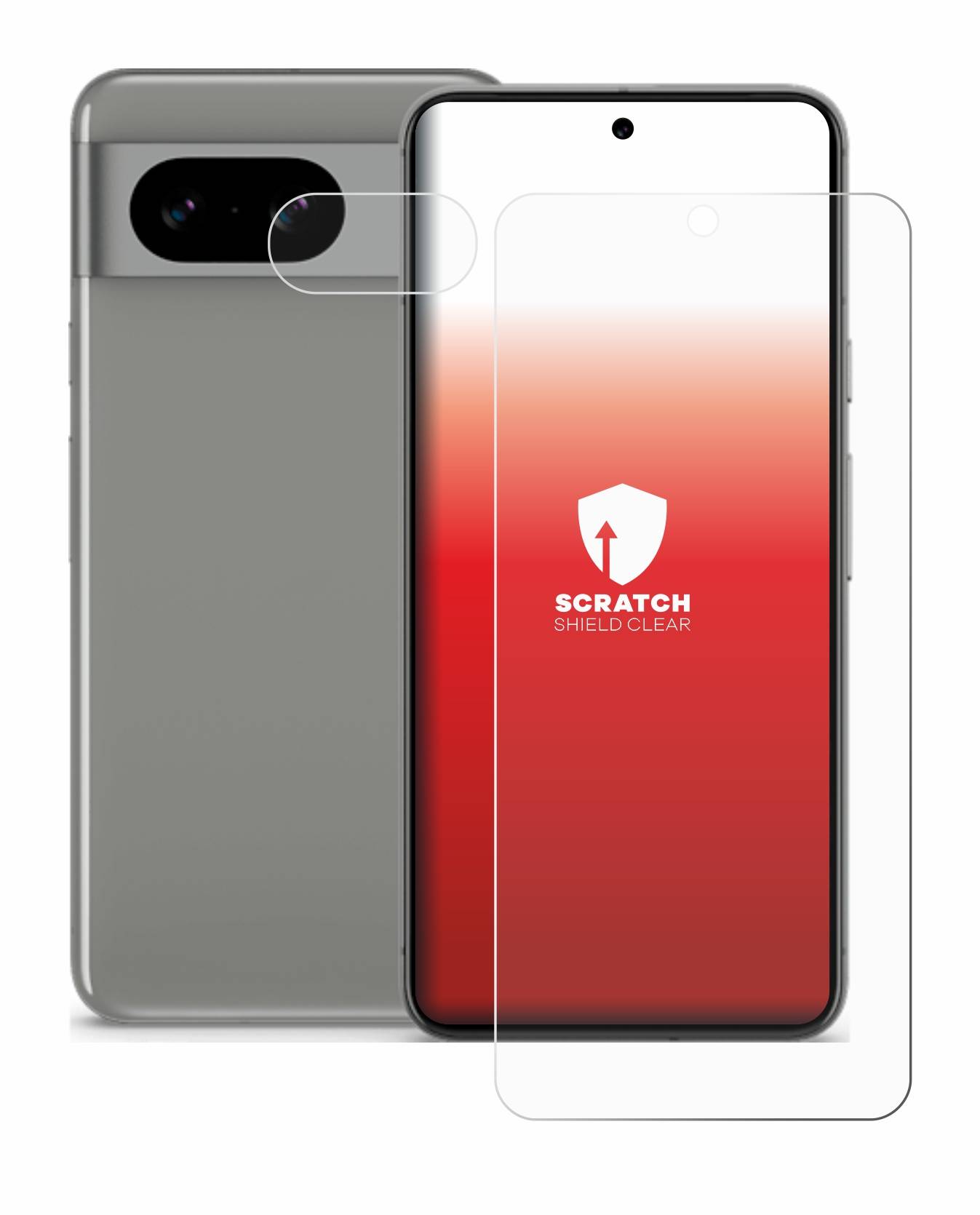 upscreen Scratch Shield Schutzfolie für Google Pixel 8 (Display+Kamera)