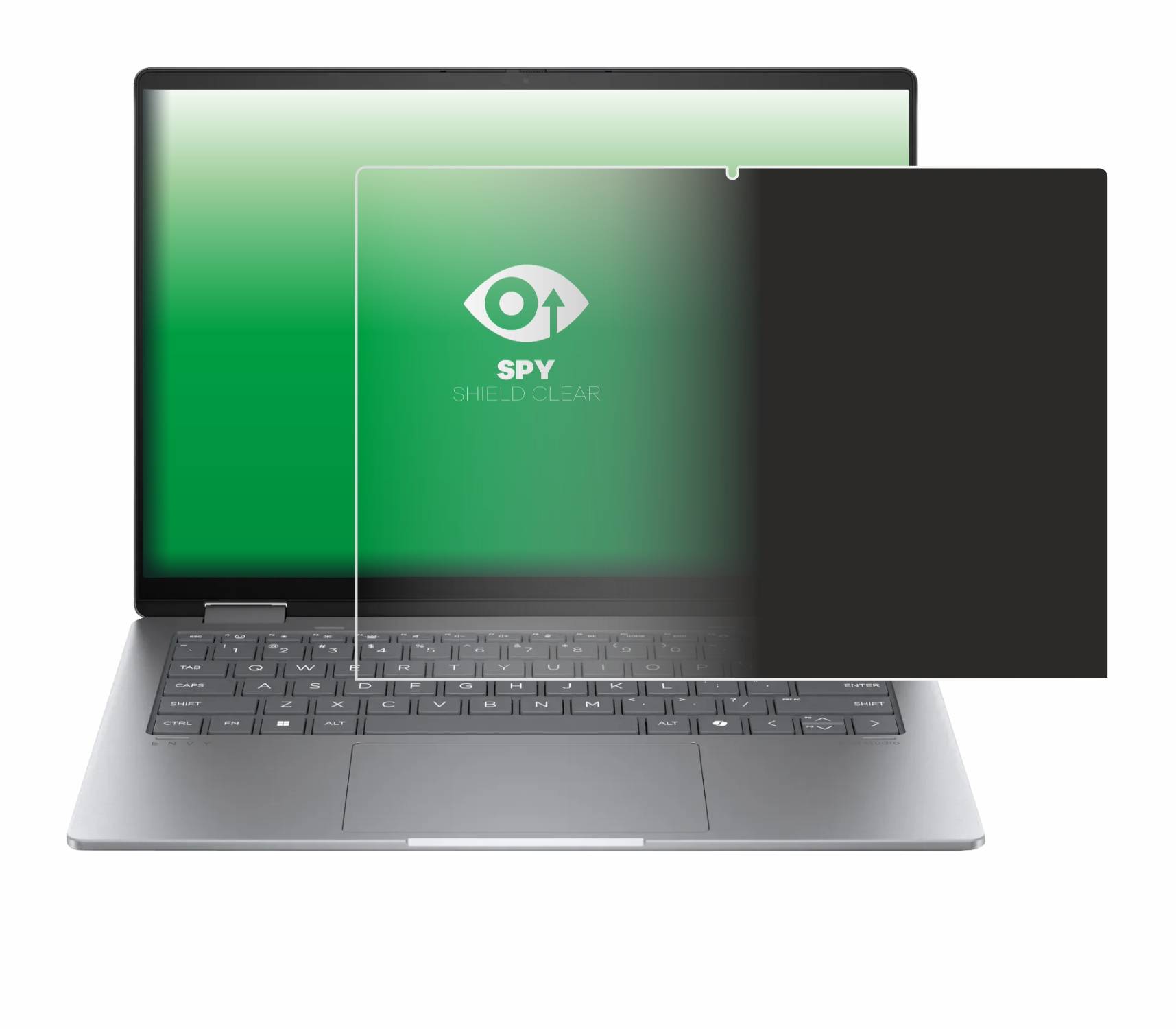 upscreen Blickschutzfolie für HP Envy x360 14 2-in-1 Anti-Spy Privacy Blaulichtschutz Sichtschutzfolie